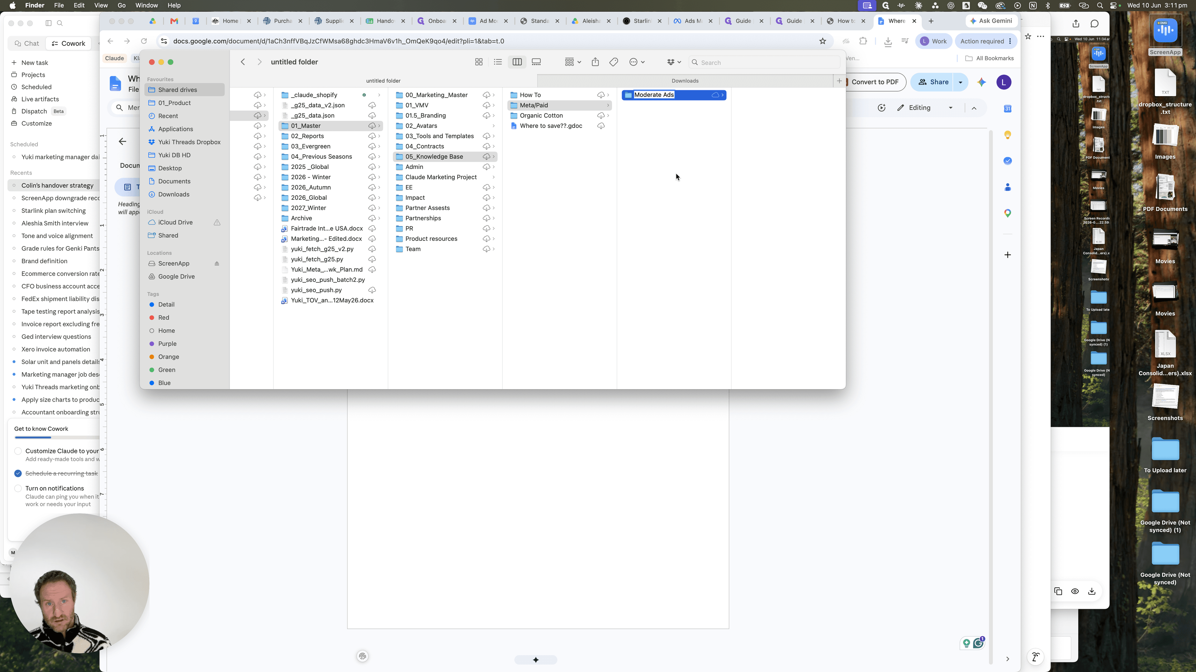 Step #9: Create a new folder specifically for the current task inside the corresponding channel folder in the master Knowledge Base directory.