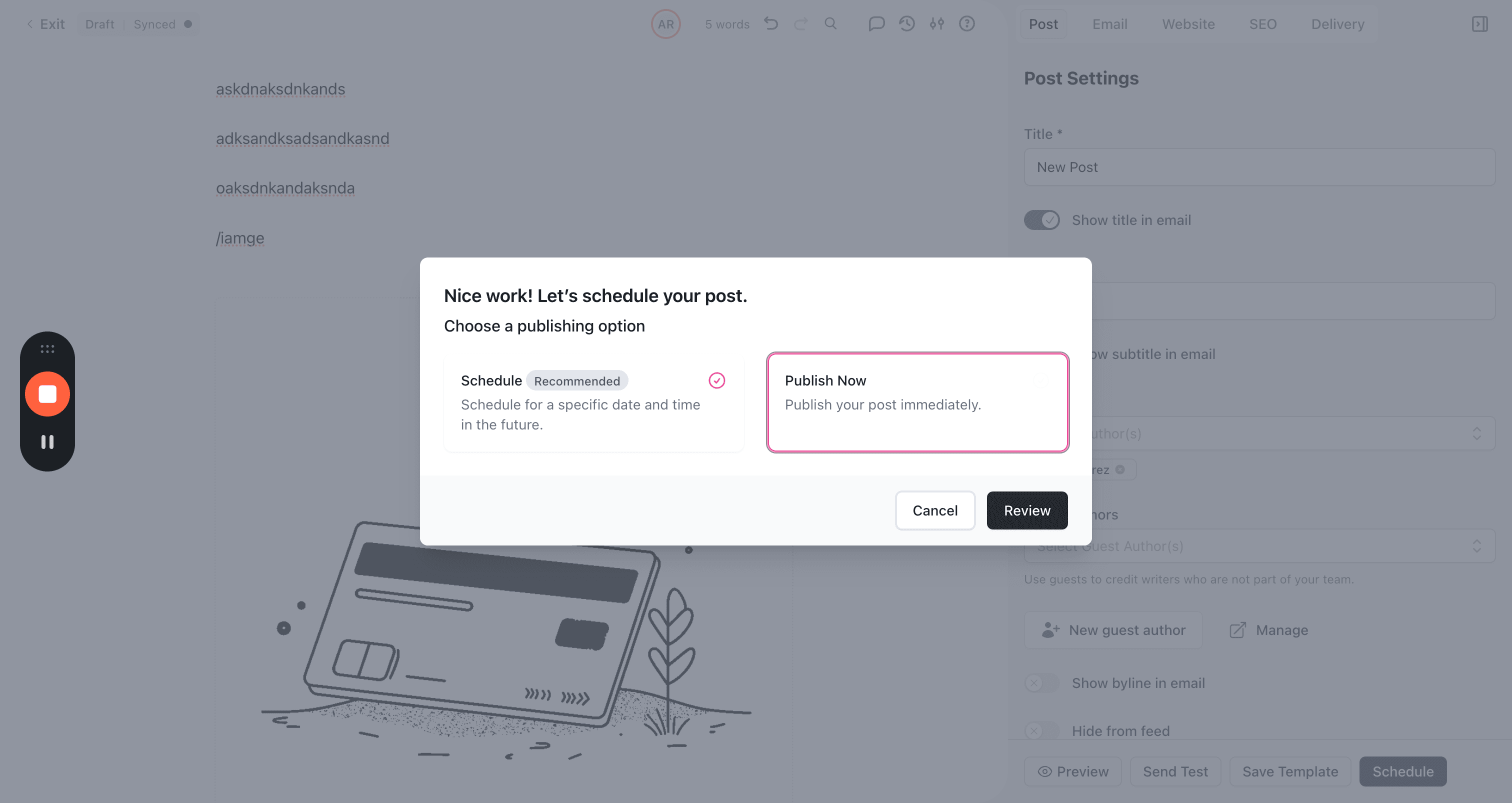 Step #9: Click here