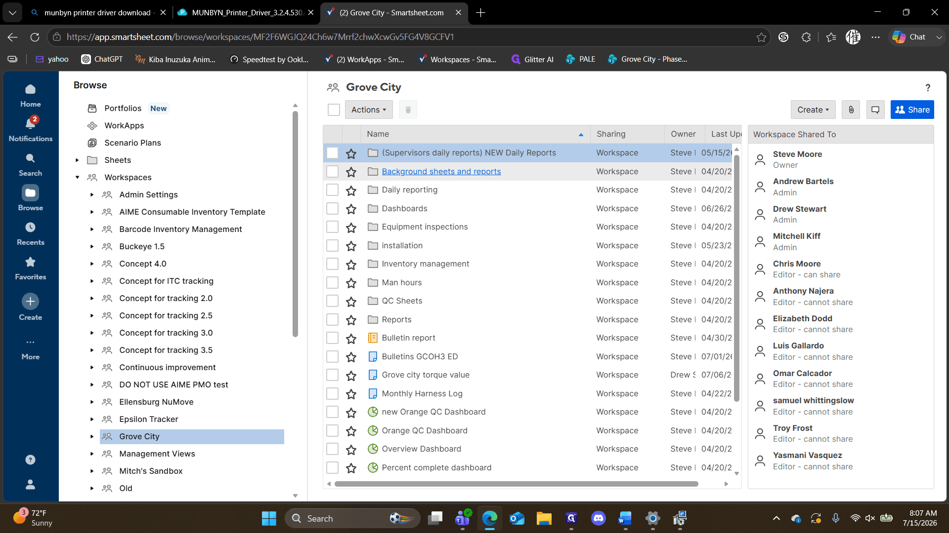 Step #9: Click on Background sheets and reports.