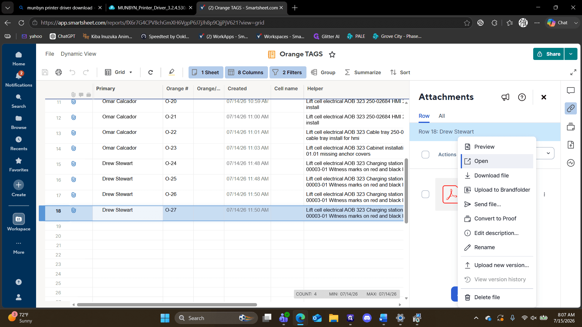 Step #13: Select Open from the context menu.