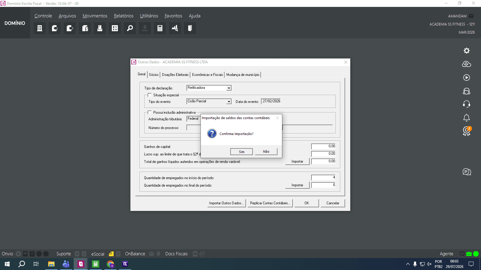 Step #12: No aviso de confirmação da importação, clique em Sim.