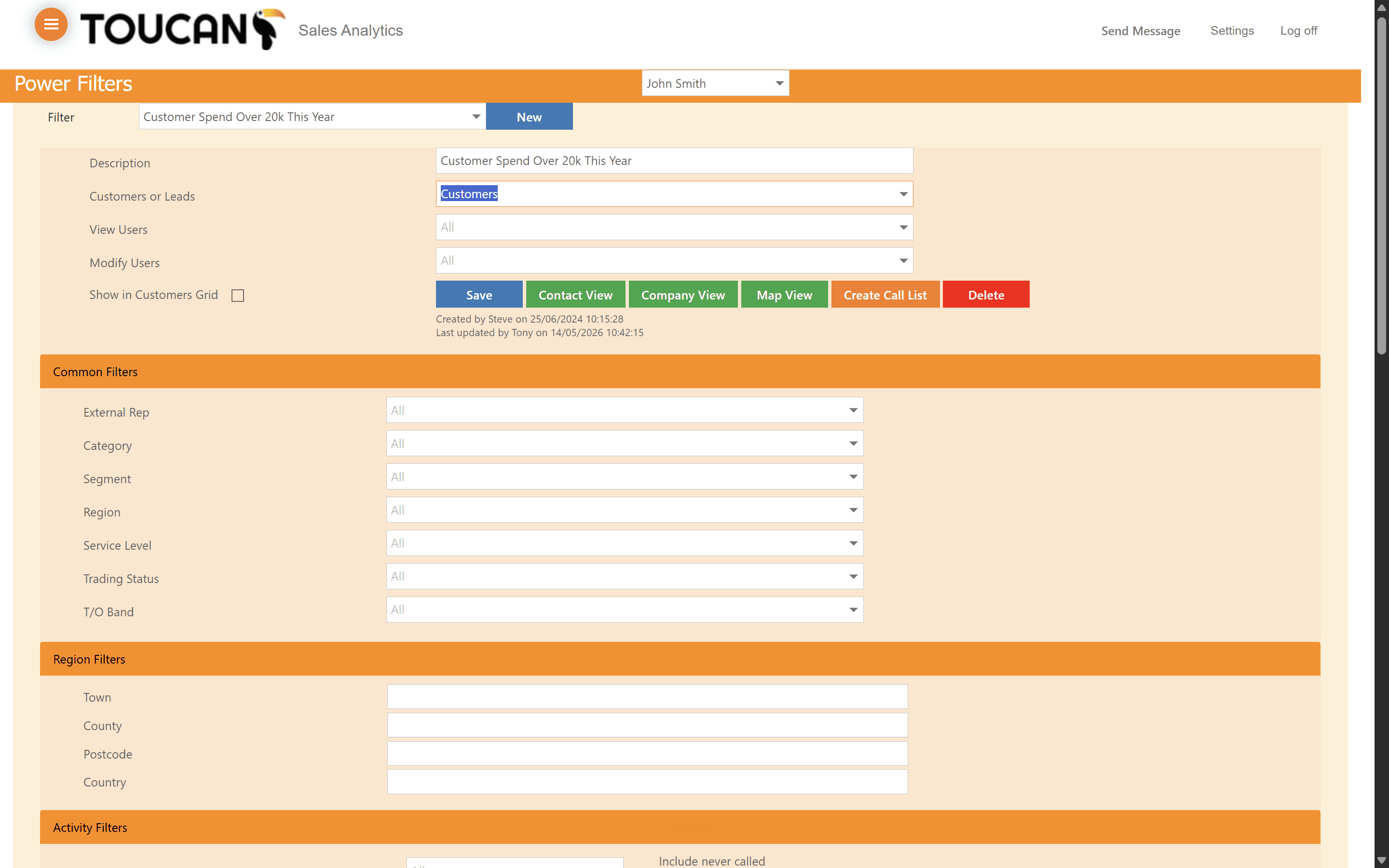 Step #2: Enter a description for the filter in the text input field.