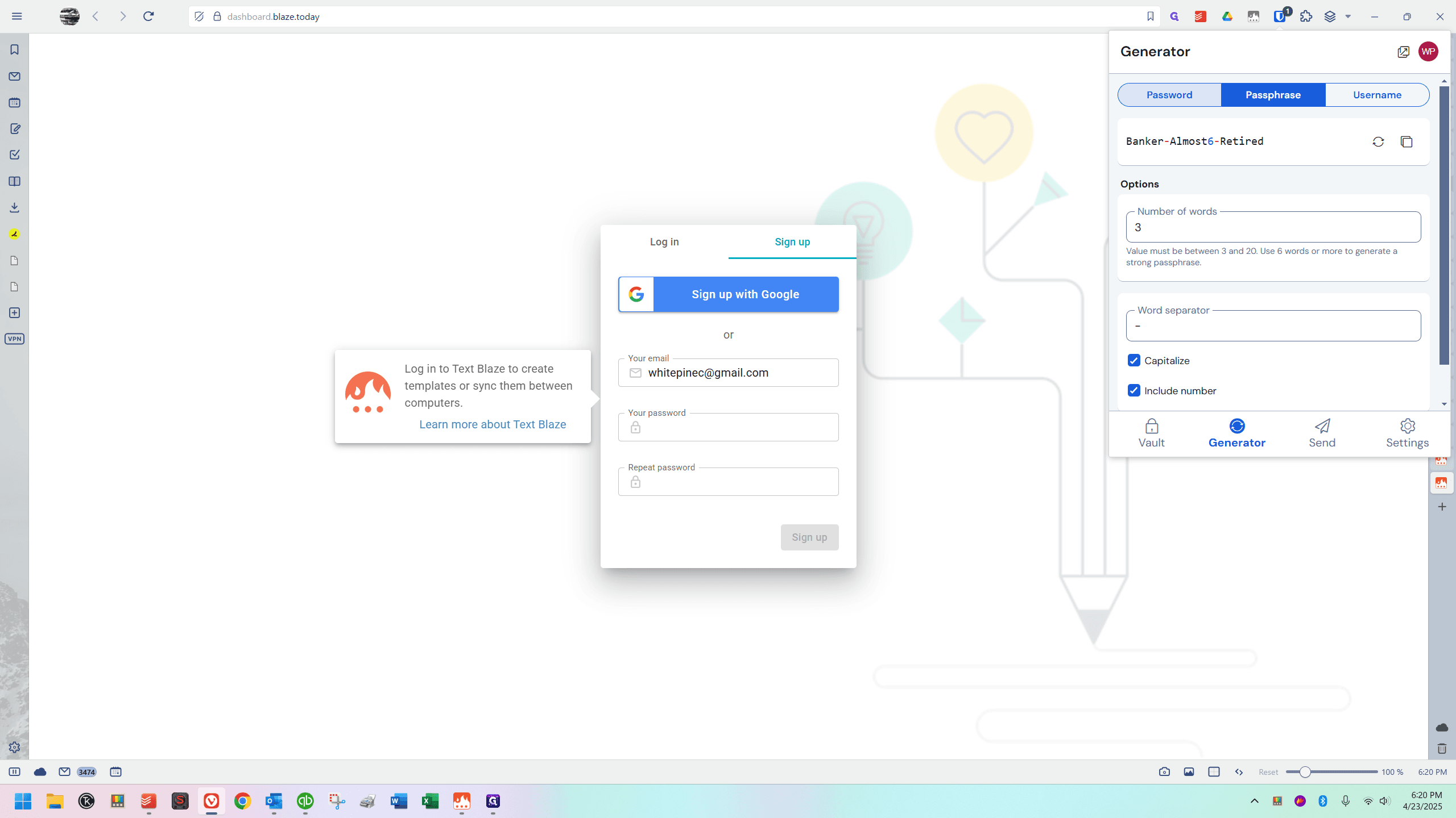 Step #4: Click on "Password"
