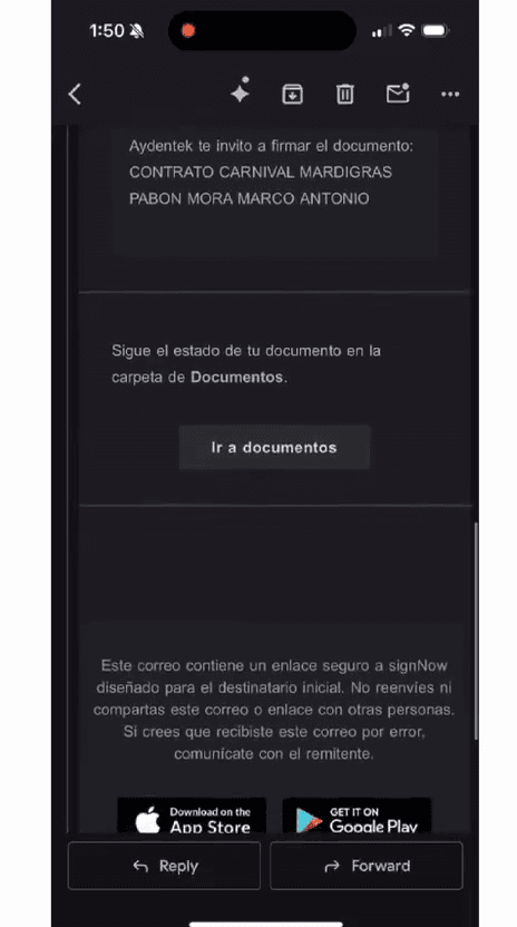 Step #3: Da clic en 'Ir a documentos'.