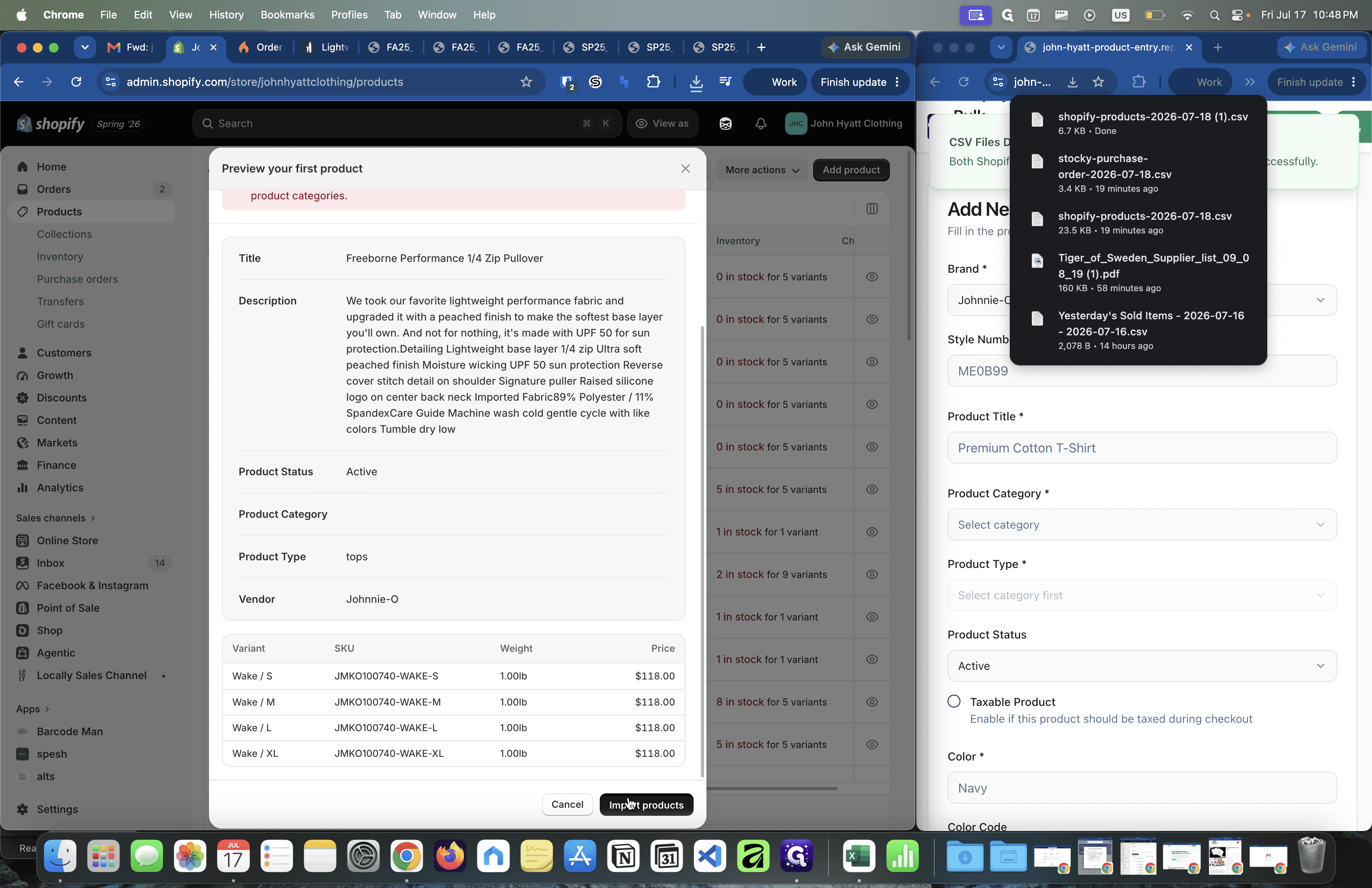 Step #31: Review the preview screen and click Import products to push the listings live to your catalog.