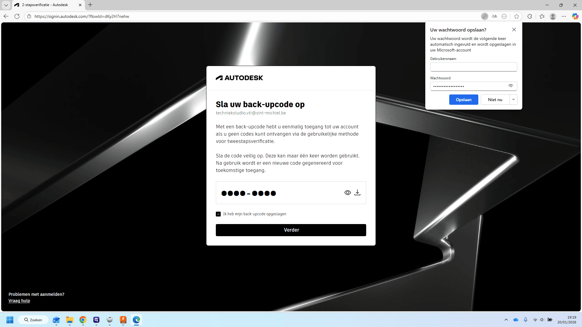 Step #22: Klik op verder.