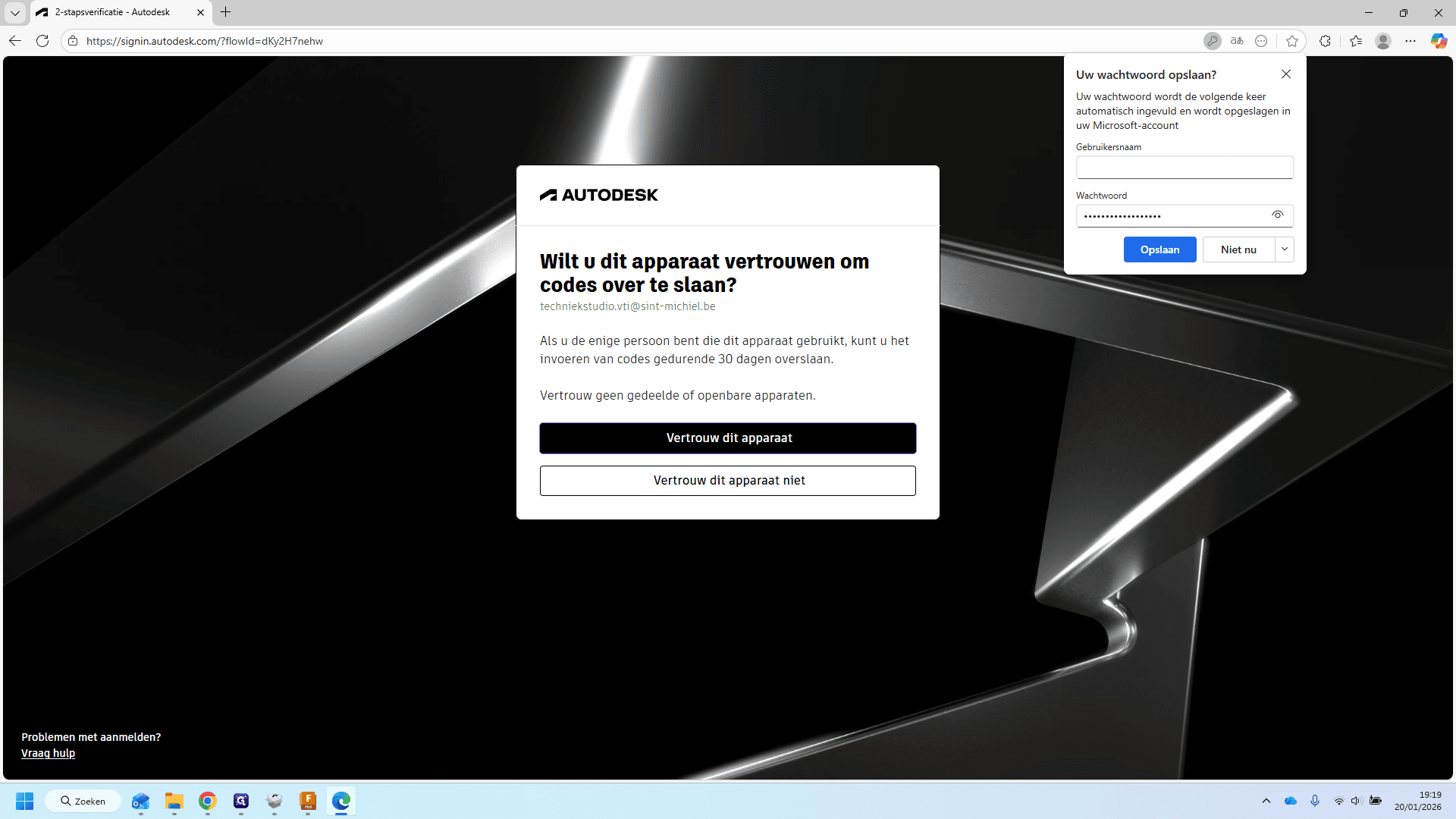 Step #21: Klik op vertrouw dit apparaat.