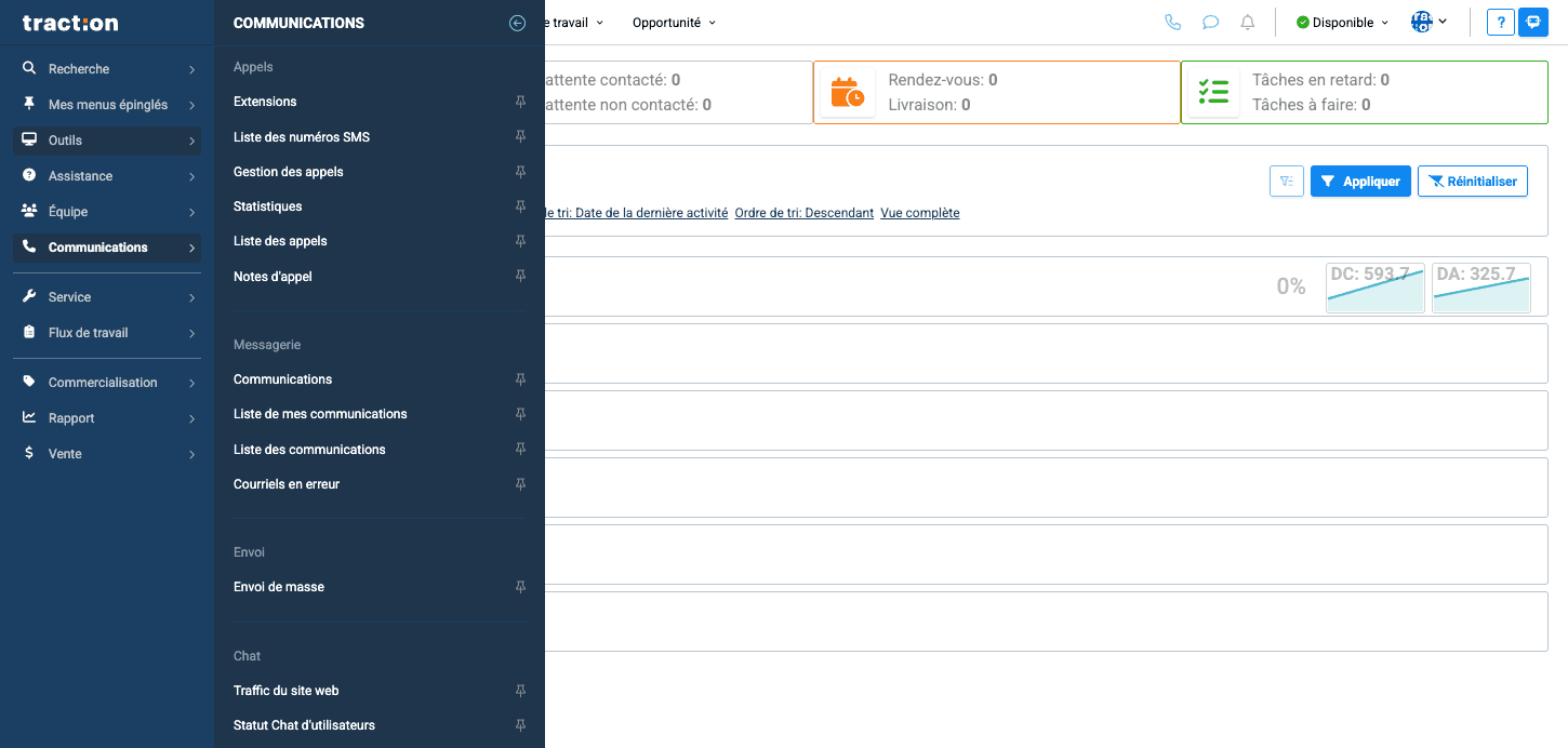 Step #1: Dans le menu de gauche cliquez sur "outils"