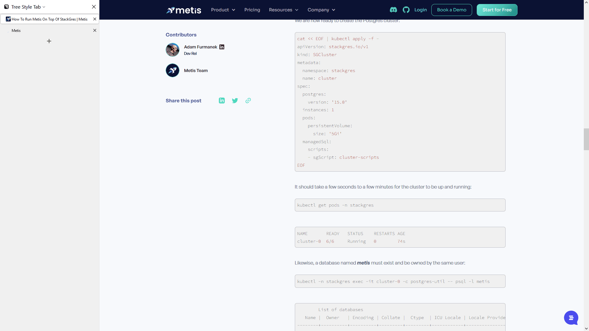 Step #75: Click "kubectl"