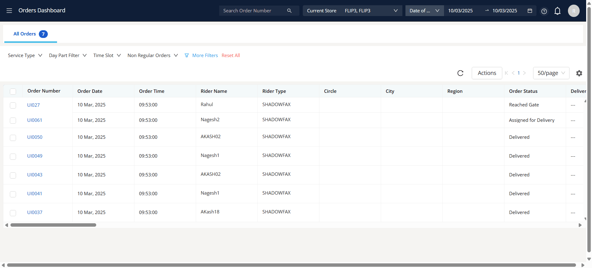 Step #4: After logging in successfully, the system will direct the user to the dashboard page, where they need to navigate to the menu bar and click on the "Orders Dashboard"