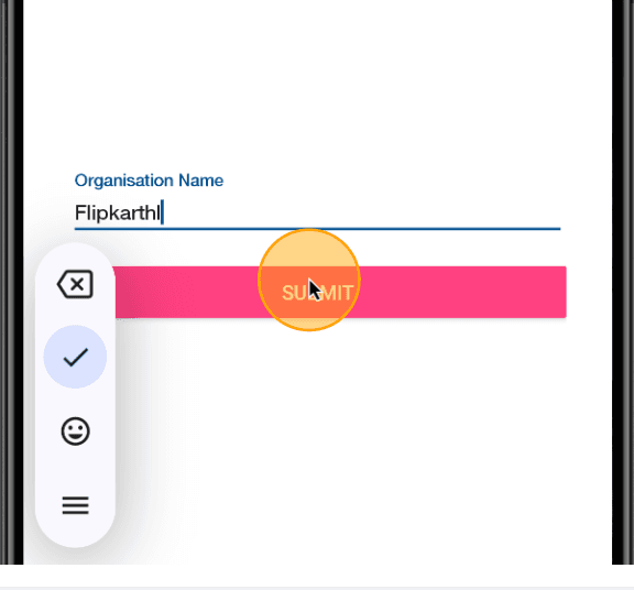 Step #41: Kindly enter the name of the organization and then click on 'Submit.'
