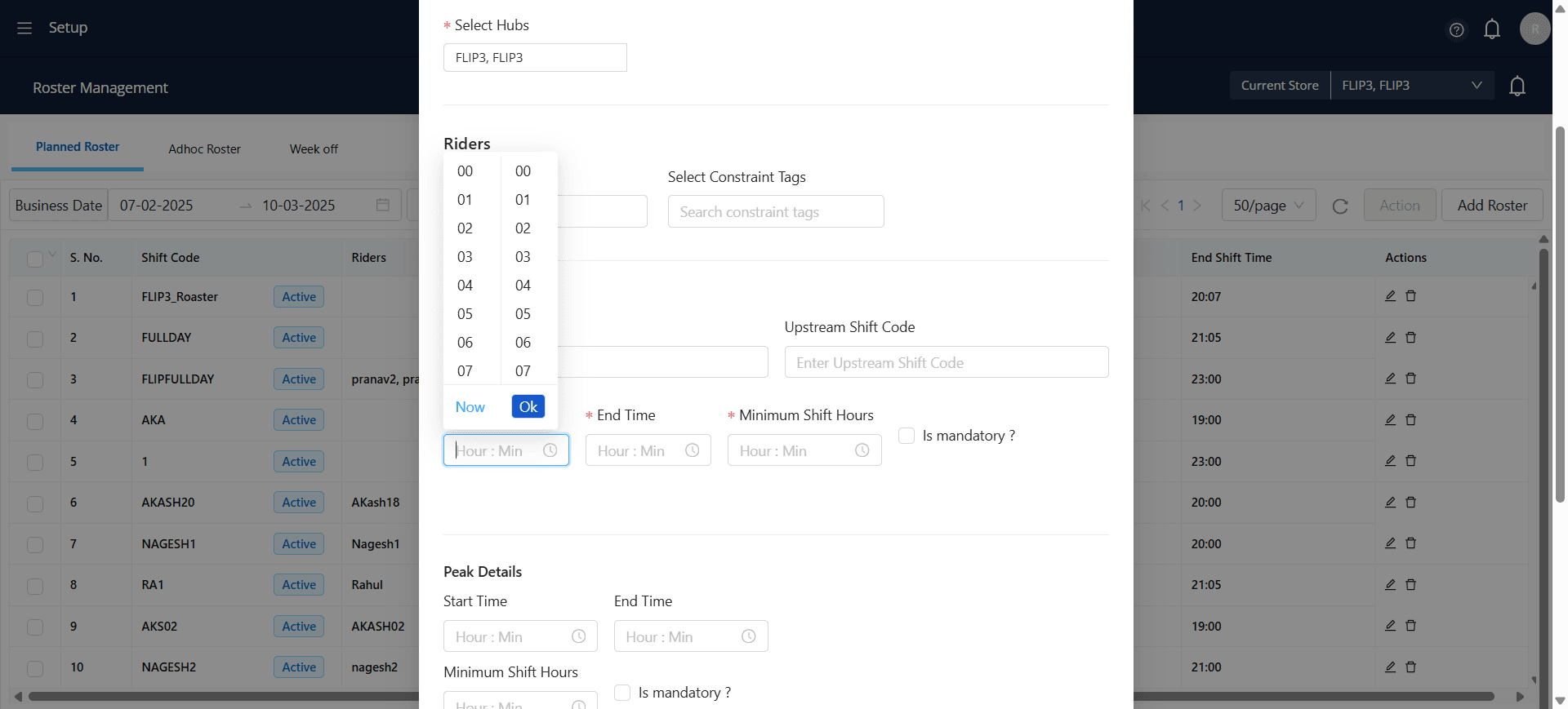 Step #25: Select a time that is greater than the current time.
