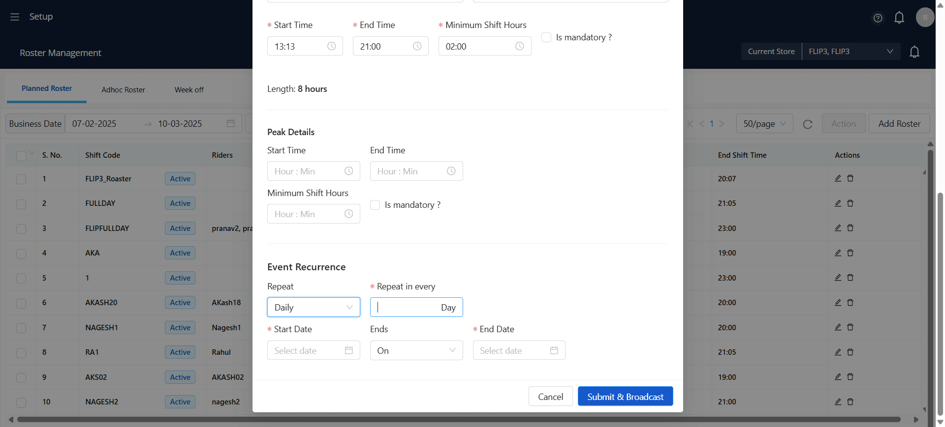Step #31: Specify the interval at which the event should repeat (e.g., daily, weekly, or monthly).