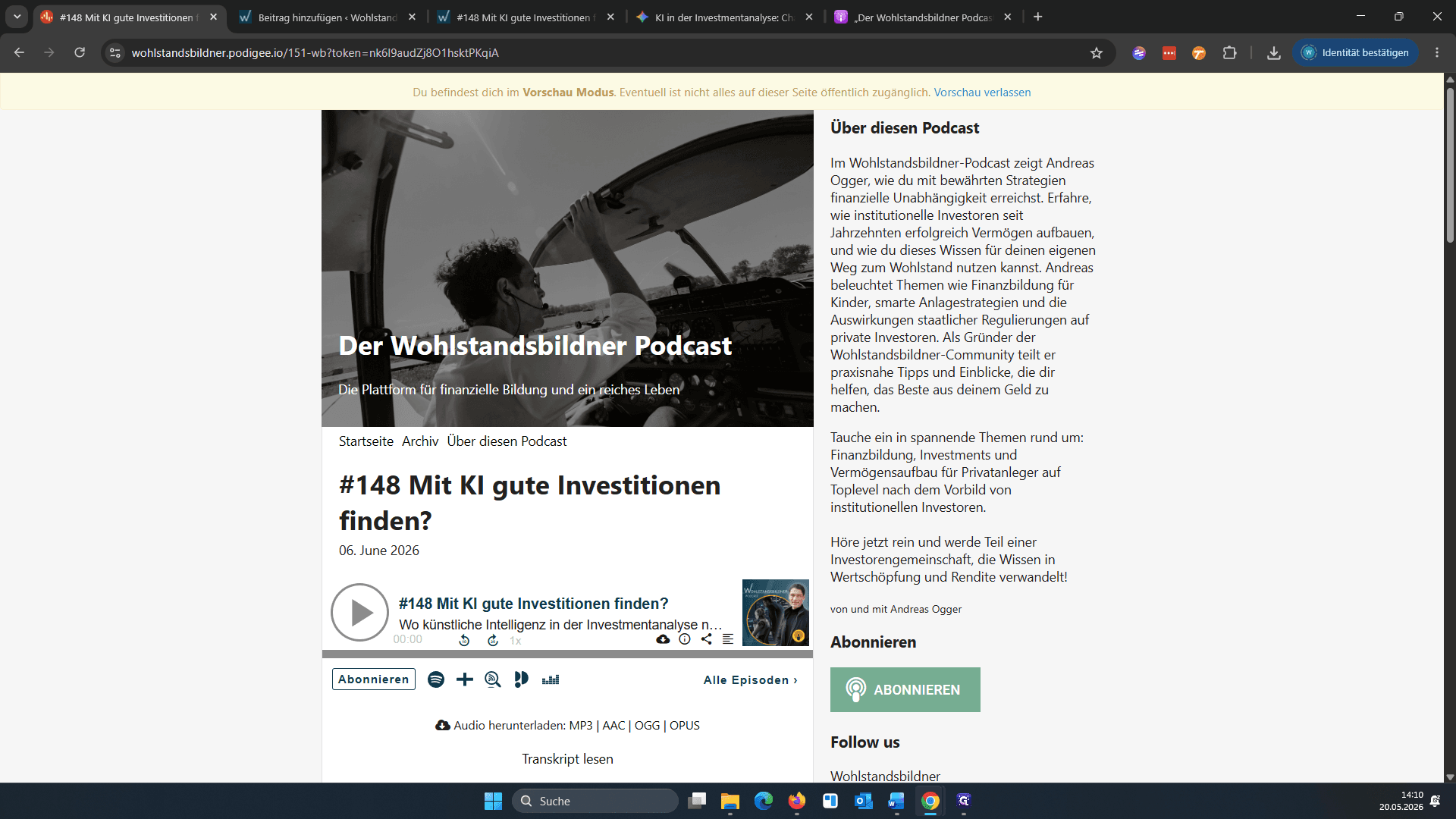 Step #26: Kontrollieren Sie, ob das angezeigte Datum (z. B. 6. Juni) exakt mit dem geplanten Termin übereinstimmt. Vergewissern Sie sich, dass dies auch im YouTube Studio der Fall ist.