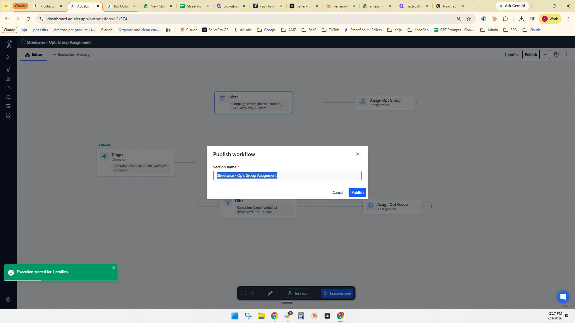 Step #55: Click the Version name text field in the modal.