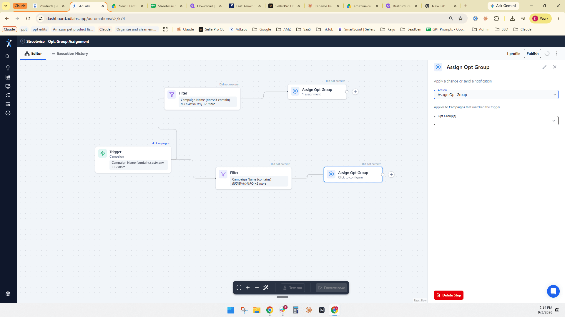 Step #49: Click the Opt Group(s) field.
