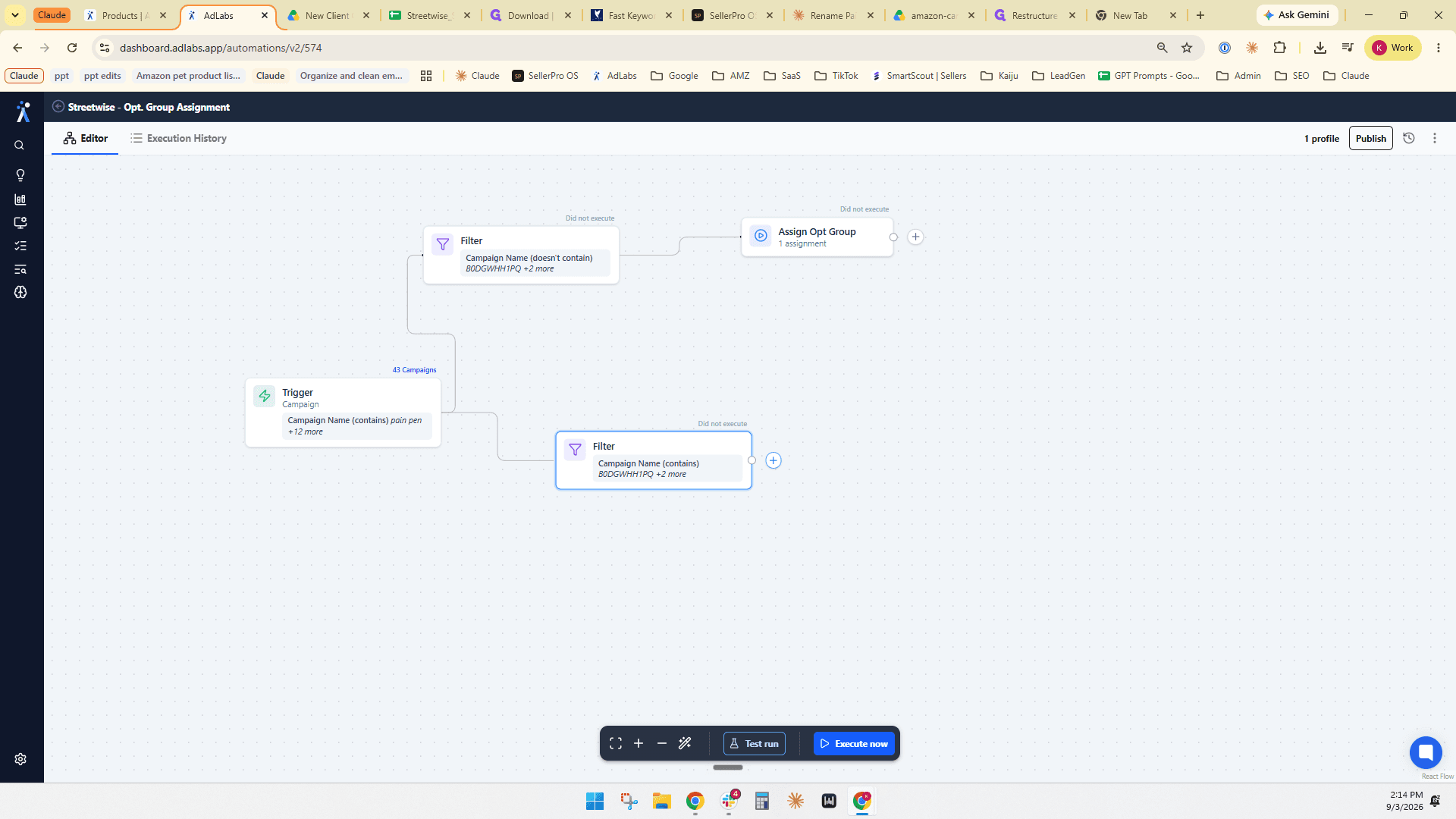 Step #45: Click the + button connected to the variation filter node.