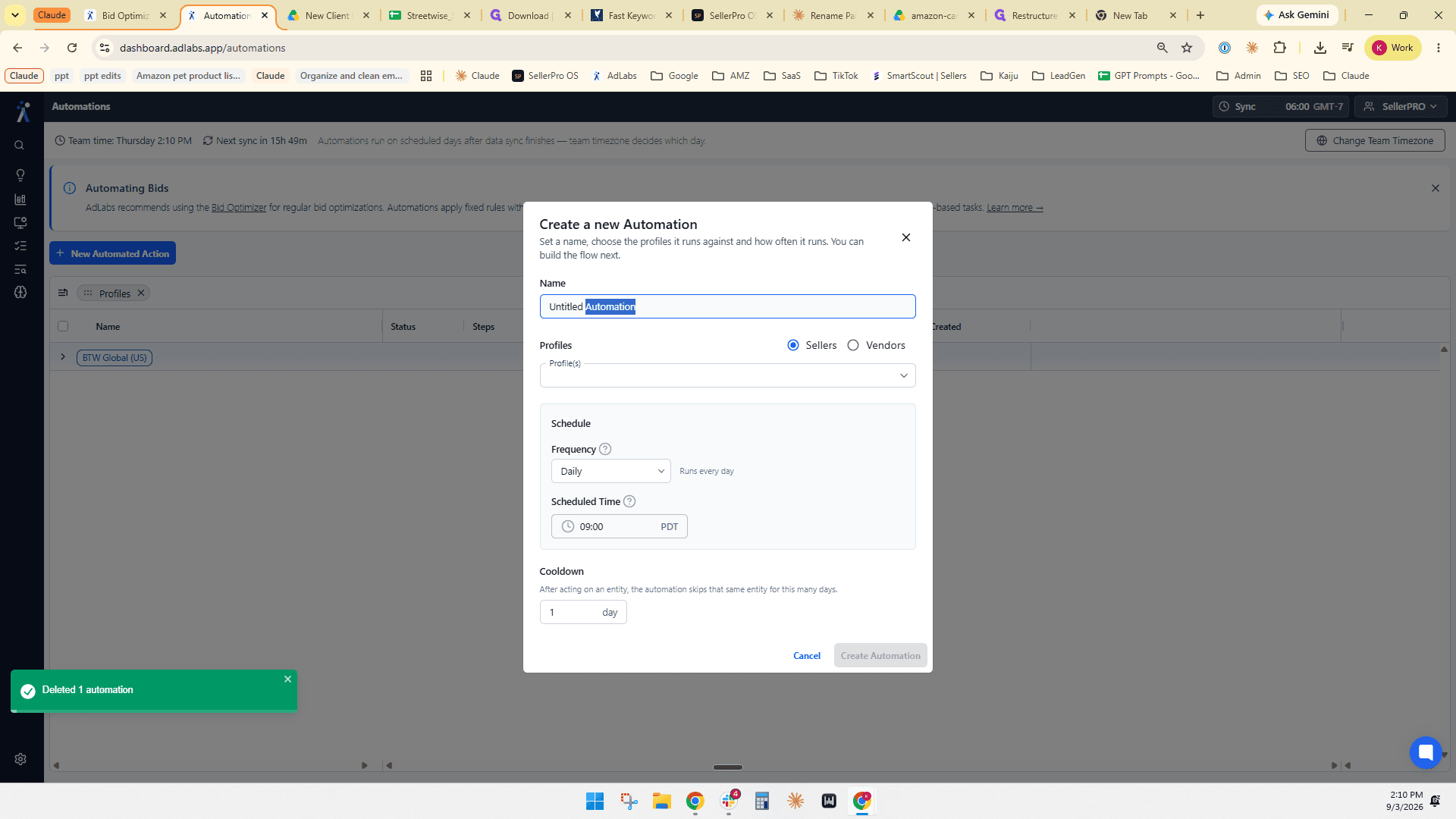Step #10: Double-click the Name text field in the modal.