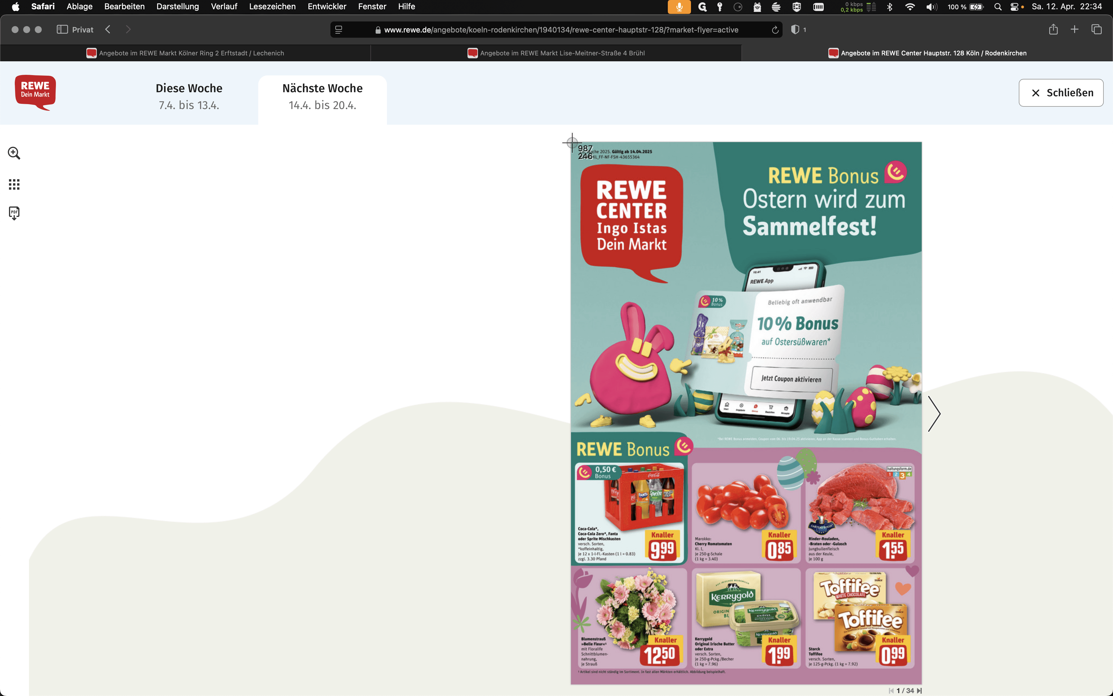 Step #3: "Fange" die Titelseite ein…