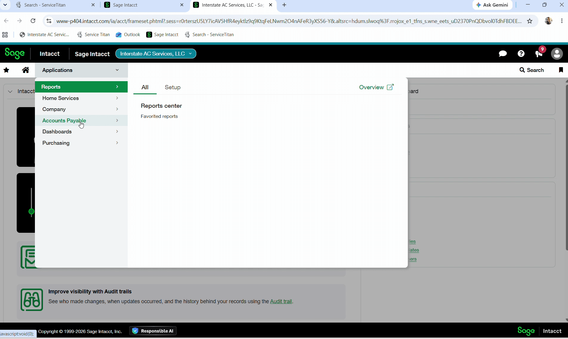 Step #3: Click Accounts Payable.
