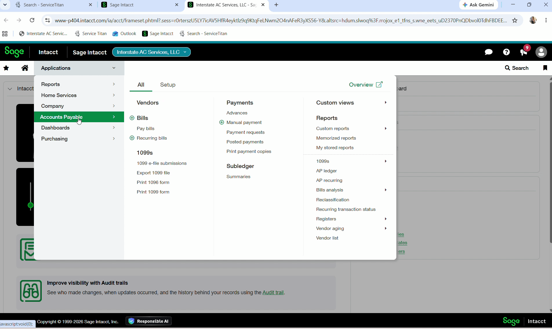 Step #4: Click Bills.