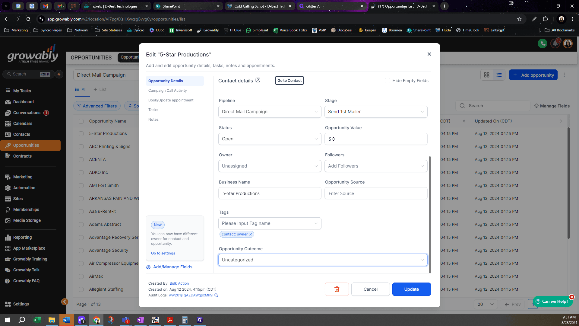 Step #11: Next, Click on "Campaign Call Activity".