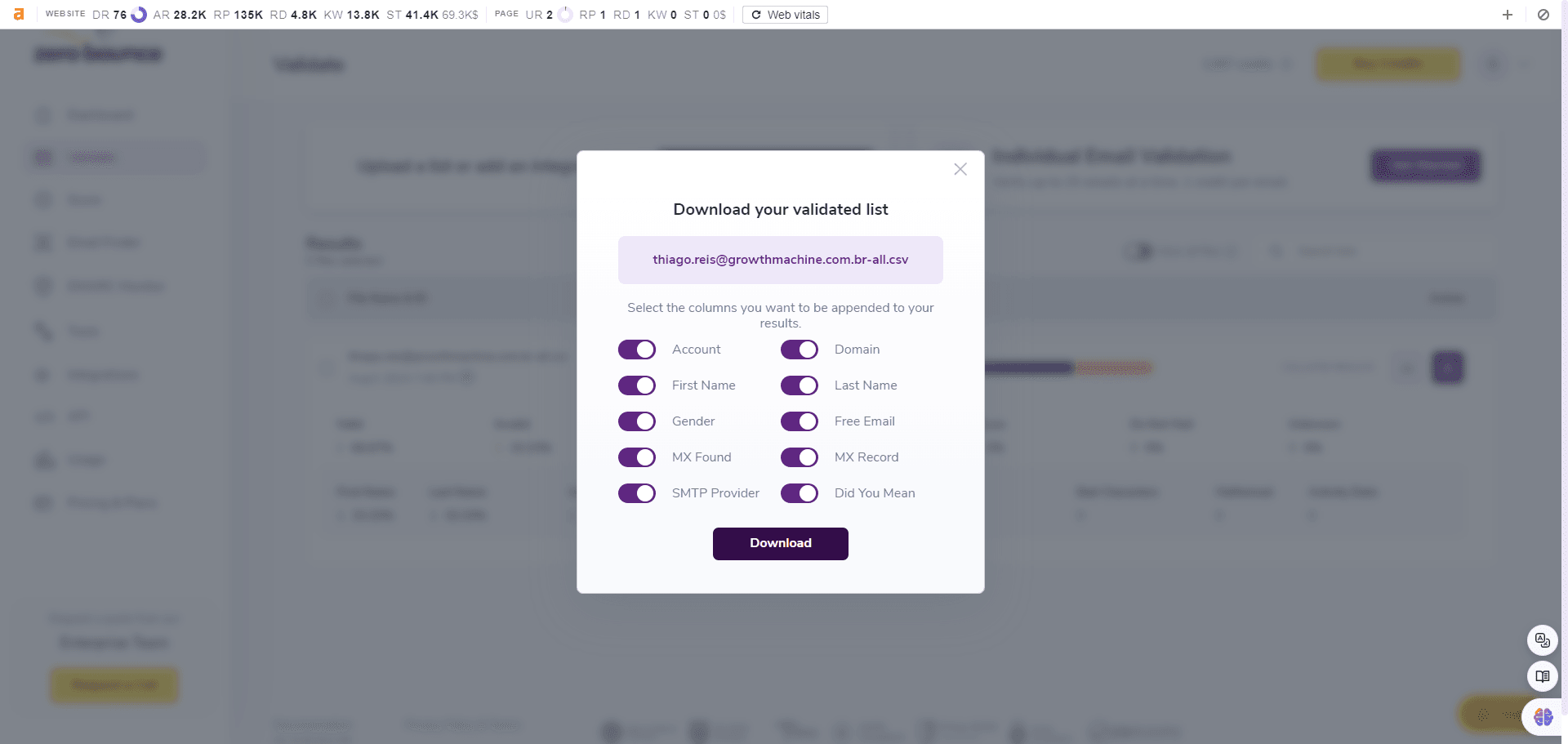 Step #10: Click on "Download"