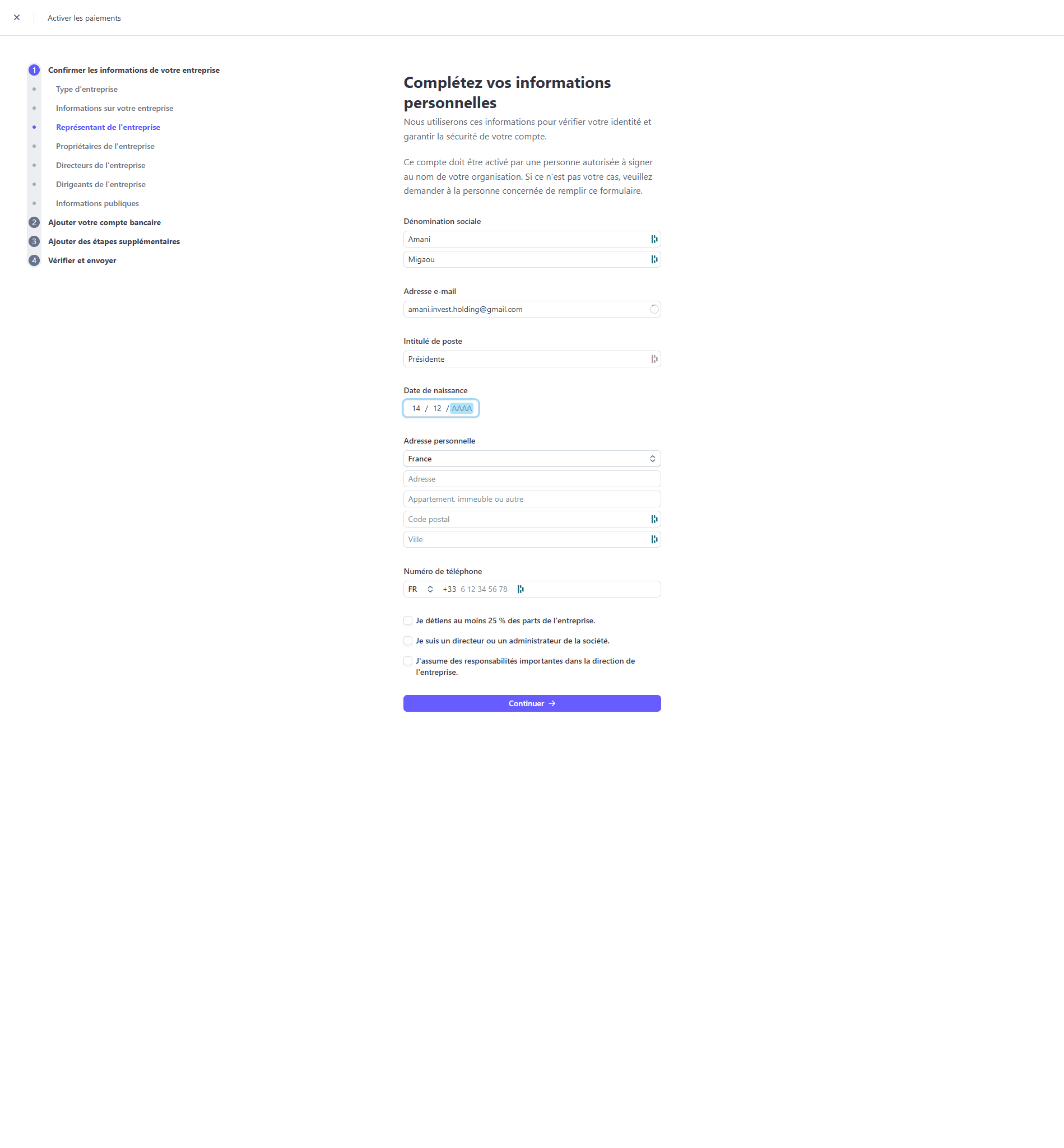 Step #49: Click on "14 / 12 / AAAA"