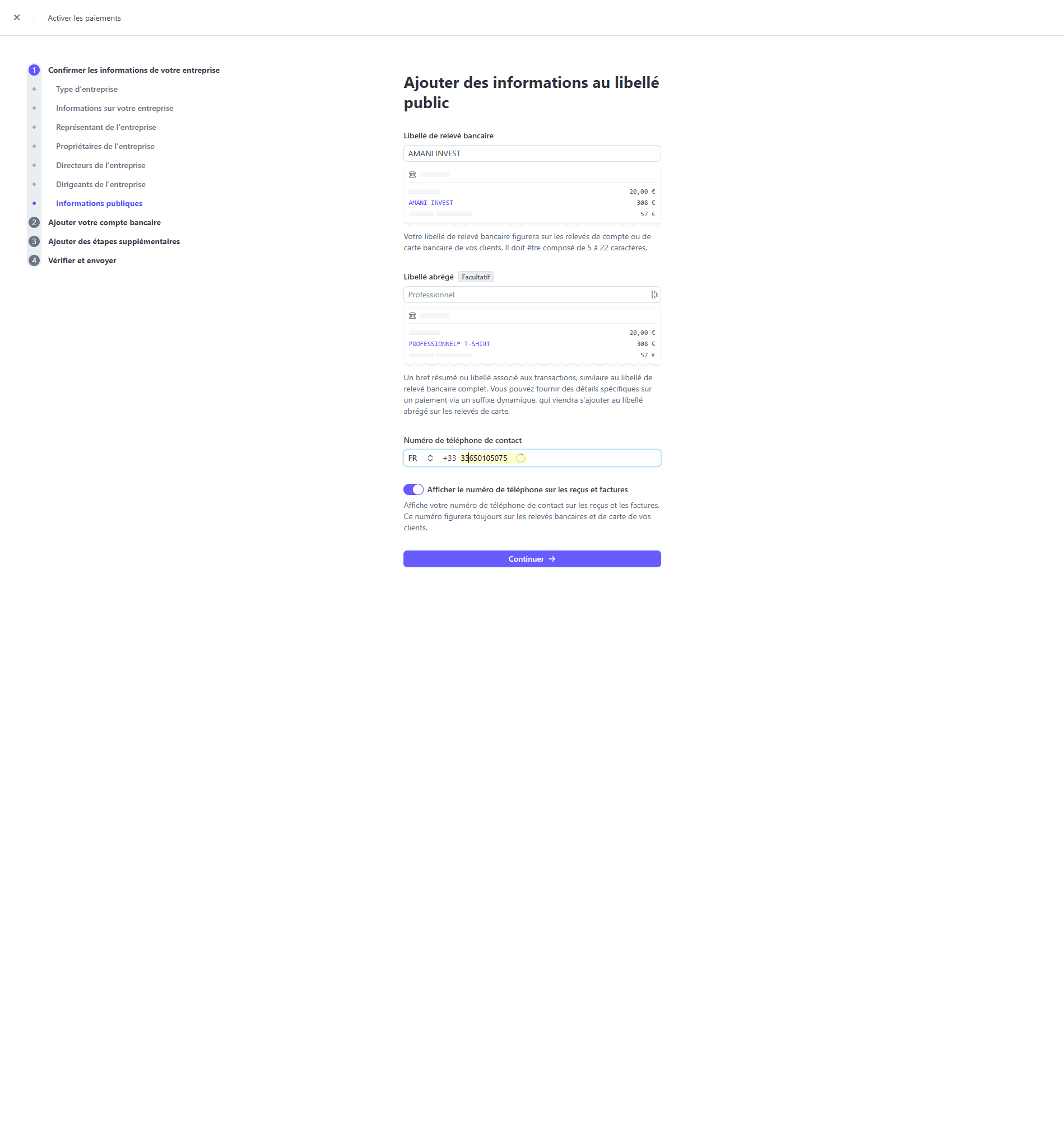 Step #72: Click on "FR ✰ +33 33650105075"