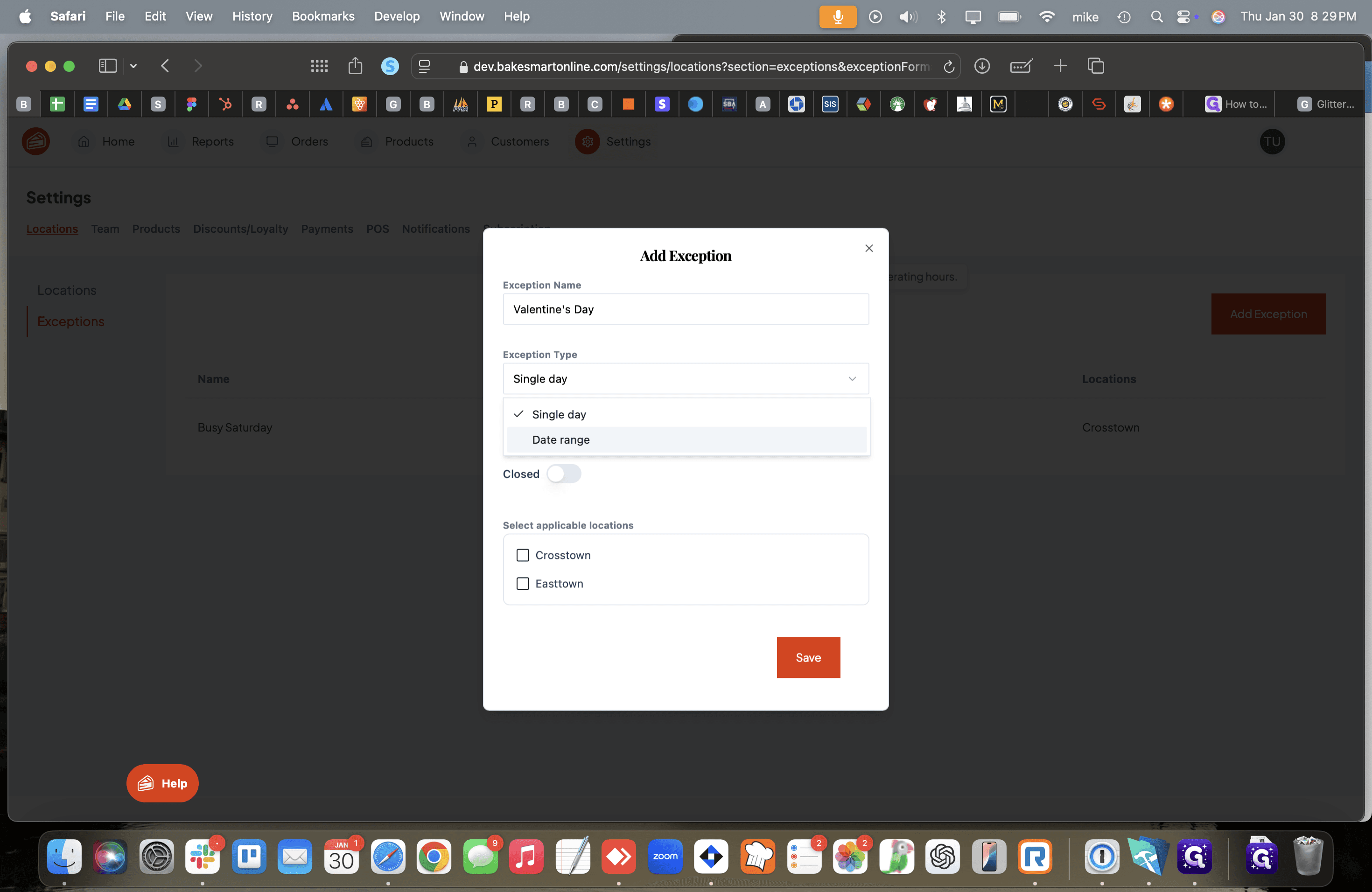 Step #8: Click on "Date range"