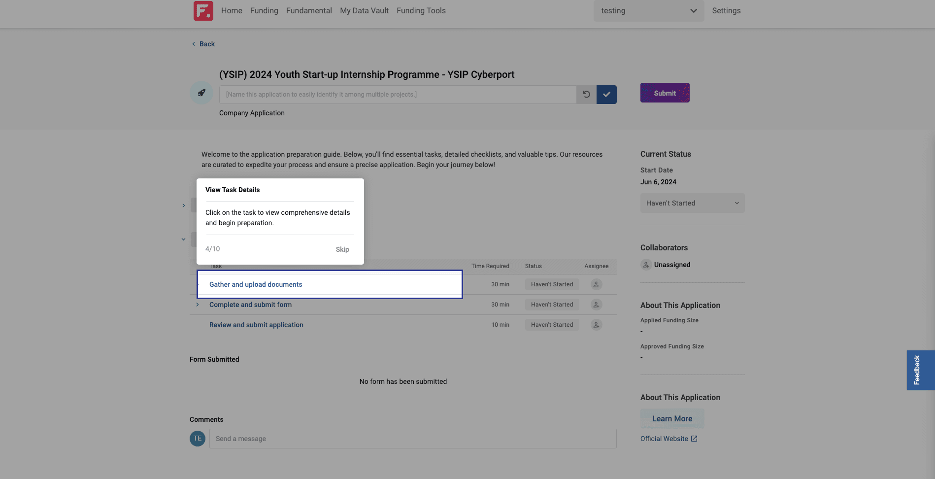 Step #26: Click "Gather and upload documents"
