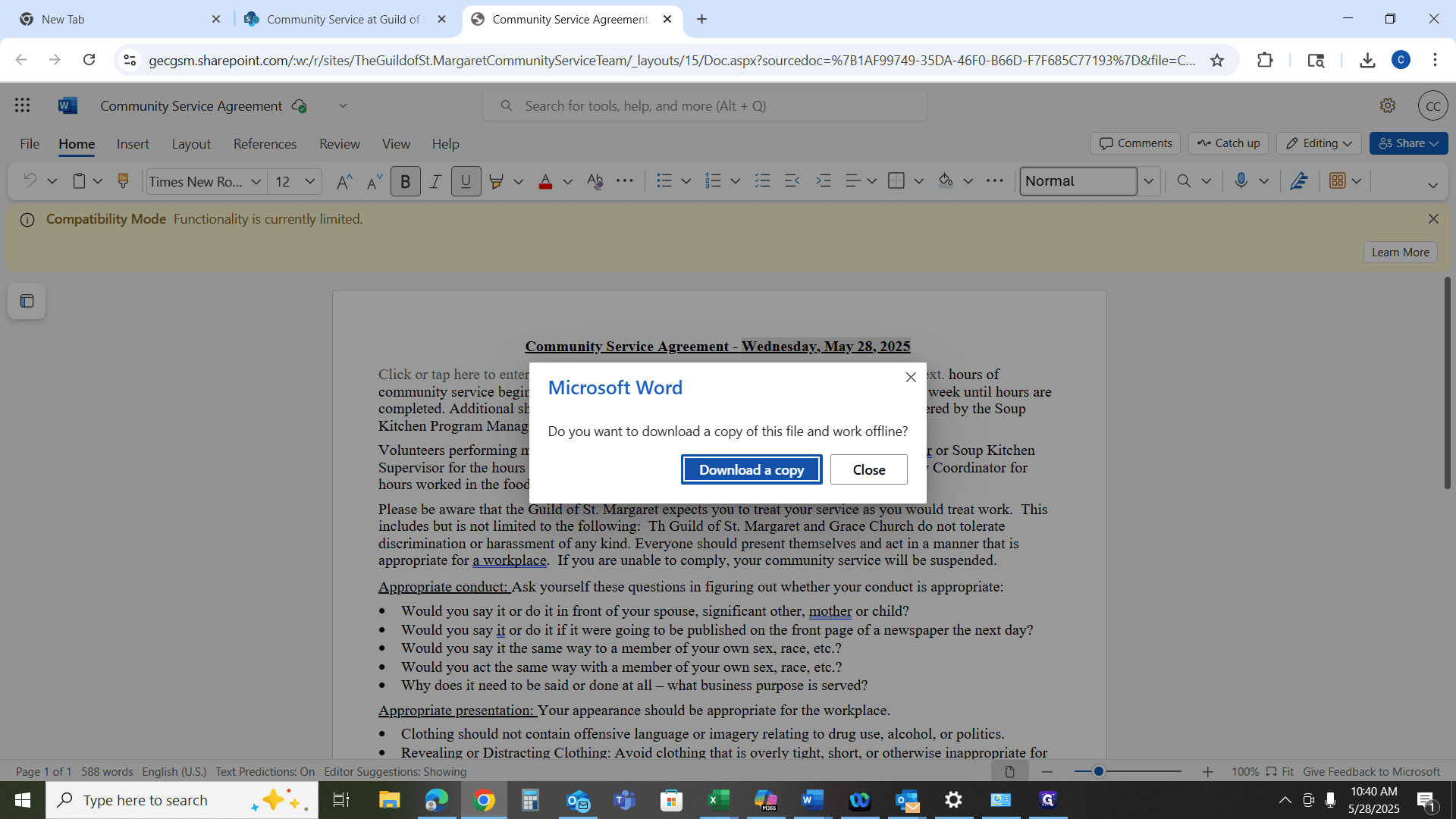 Step #6: Click on "Download a copy"