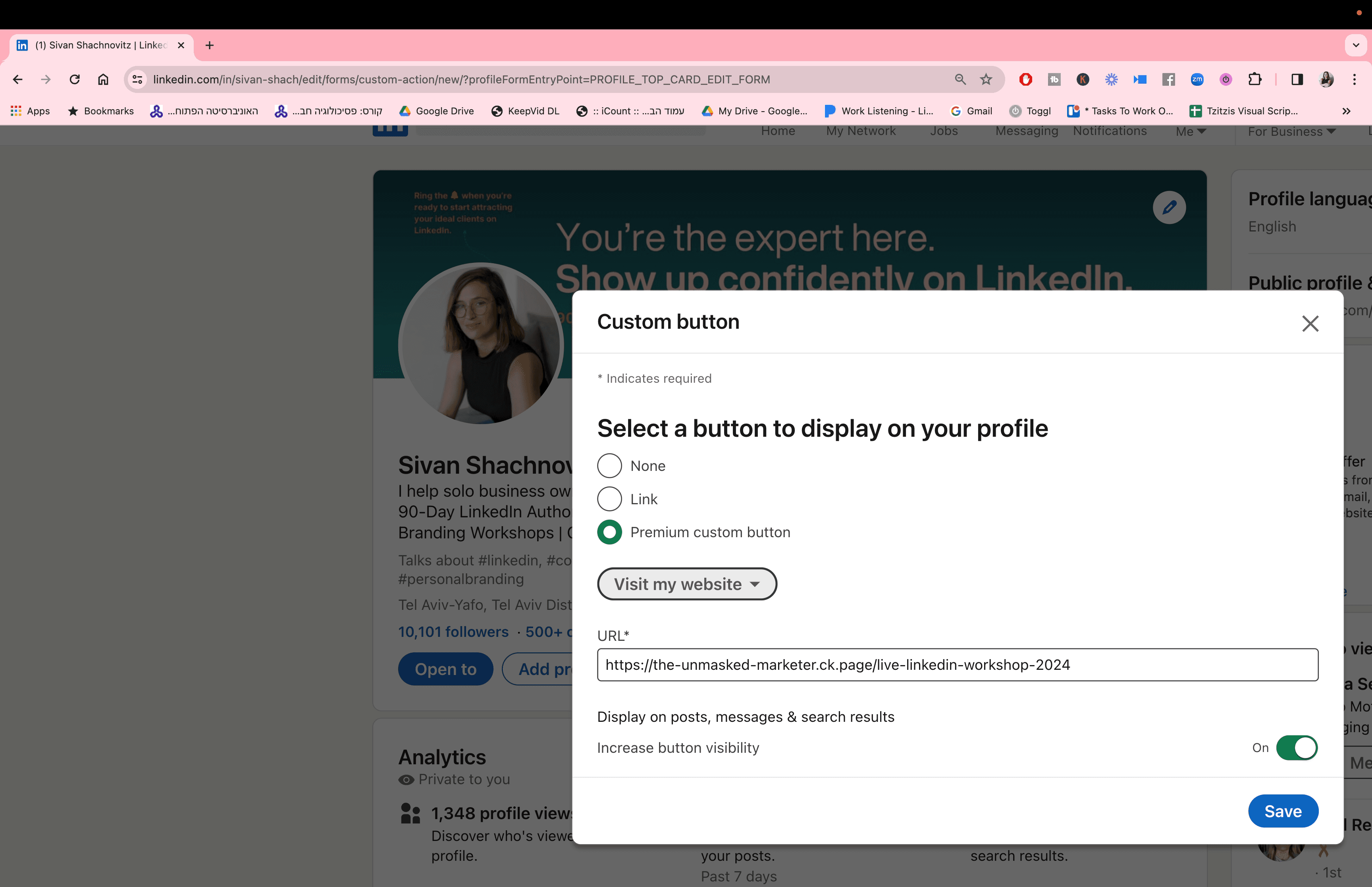 Step #6: Click "isit my website"