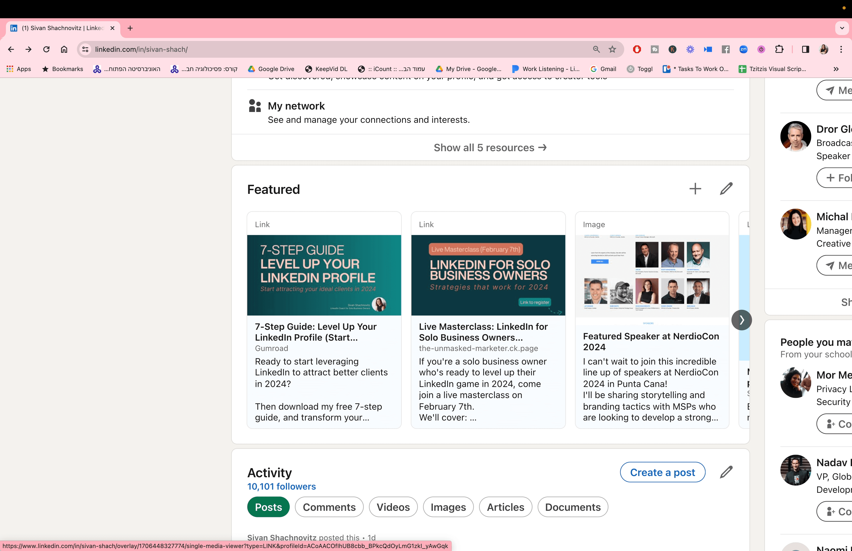 Step #12: Click "Step Guide : Level Up Your kedIn Profile ( Start ... mroad ady to start leveraging"