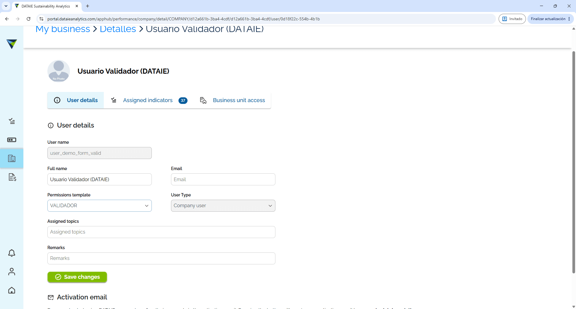 Step #6: Click the Permissions template dropdown menu.