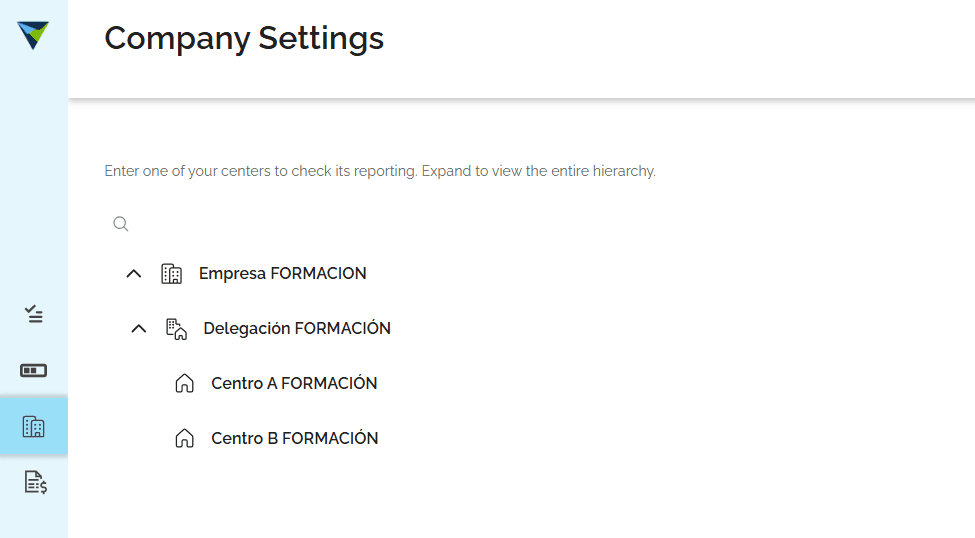Step #3: Click on the Company tab to open the company settings.