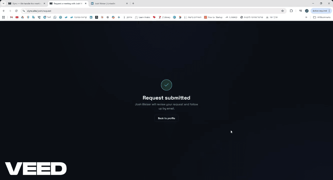 Step #9: Thats it - you now recieves a meeting request with context