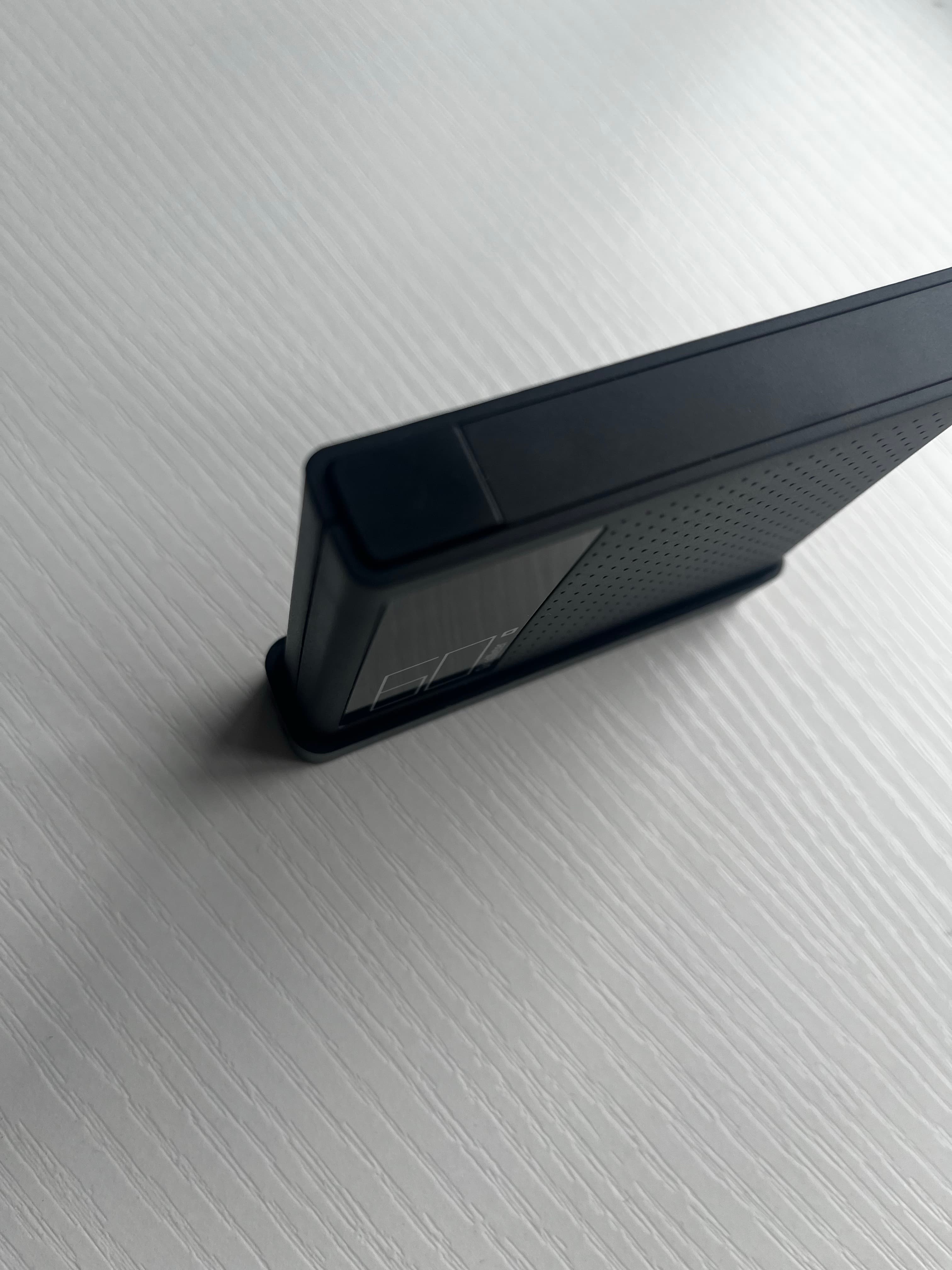 Step #2: Press the power button on the top left once to calibrate the gloss reader with the base panel connected.
