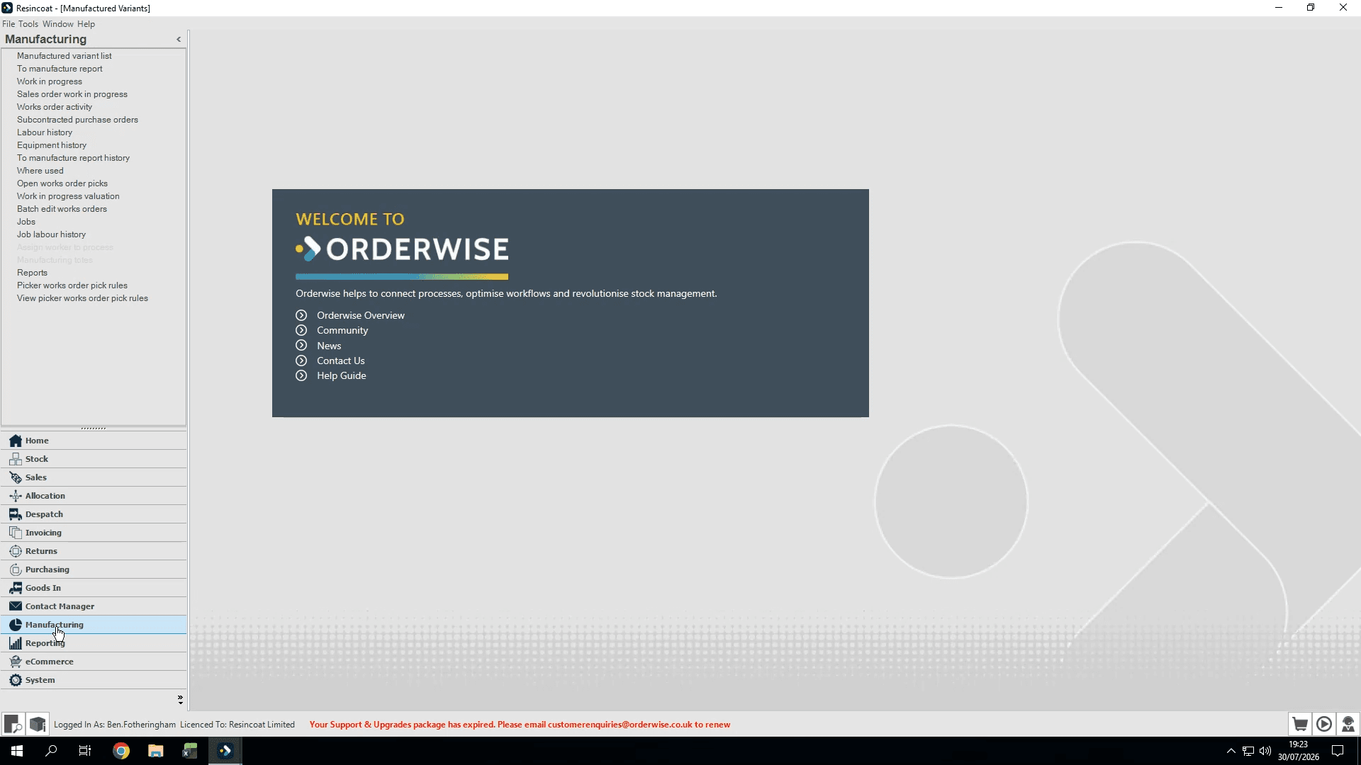 Step #1: Head to Manufacturing Module