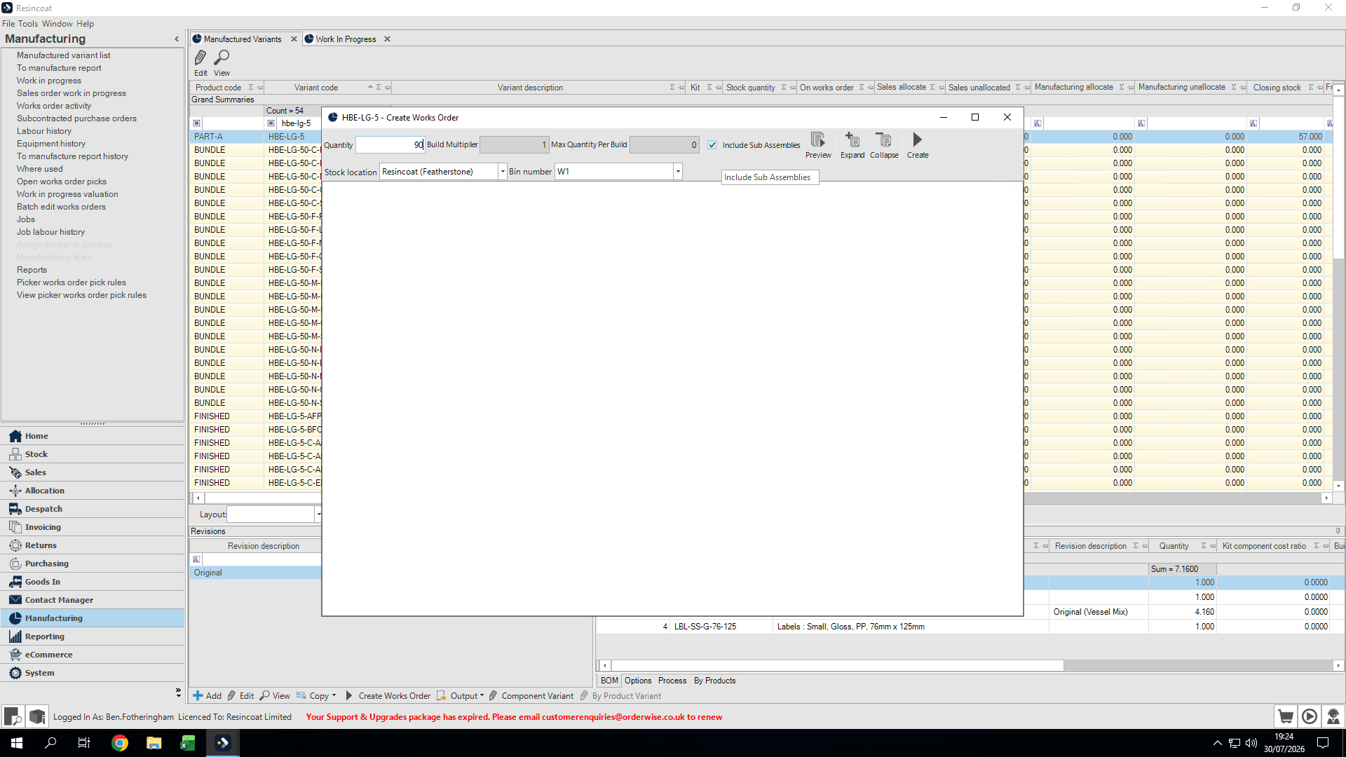 Step #8: Uncheck Include Sub Assemblies.