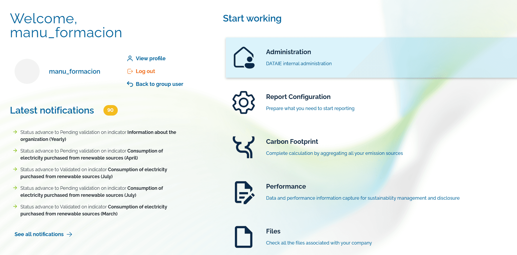 Step #1: Click on the ‘Administration menu tab.