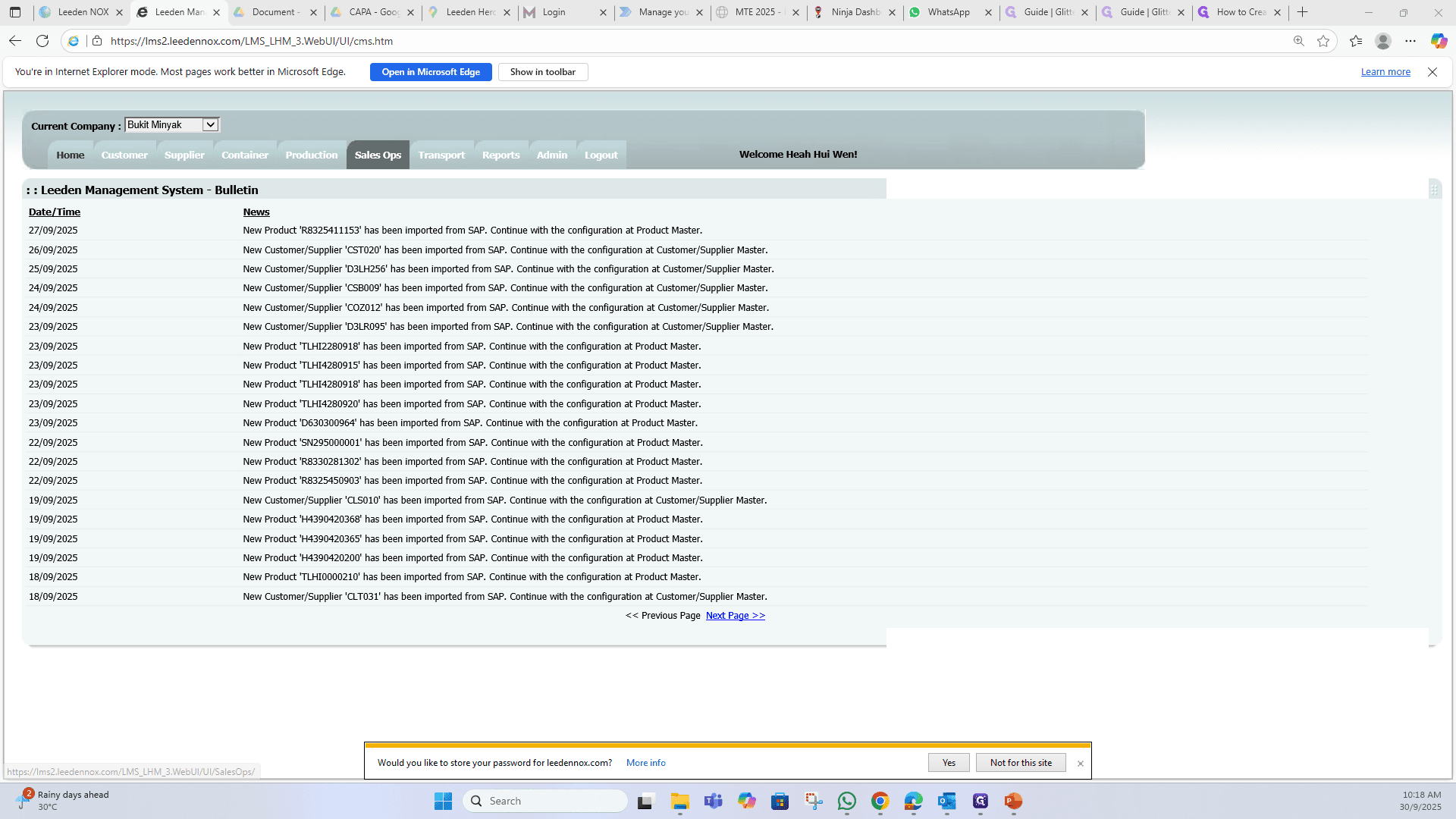 Step #1: Click on "Sales Ops"