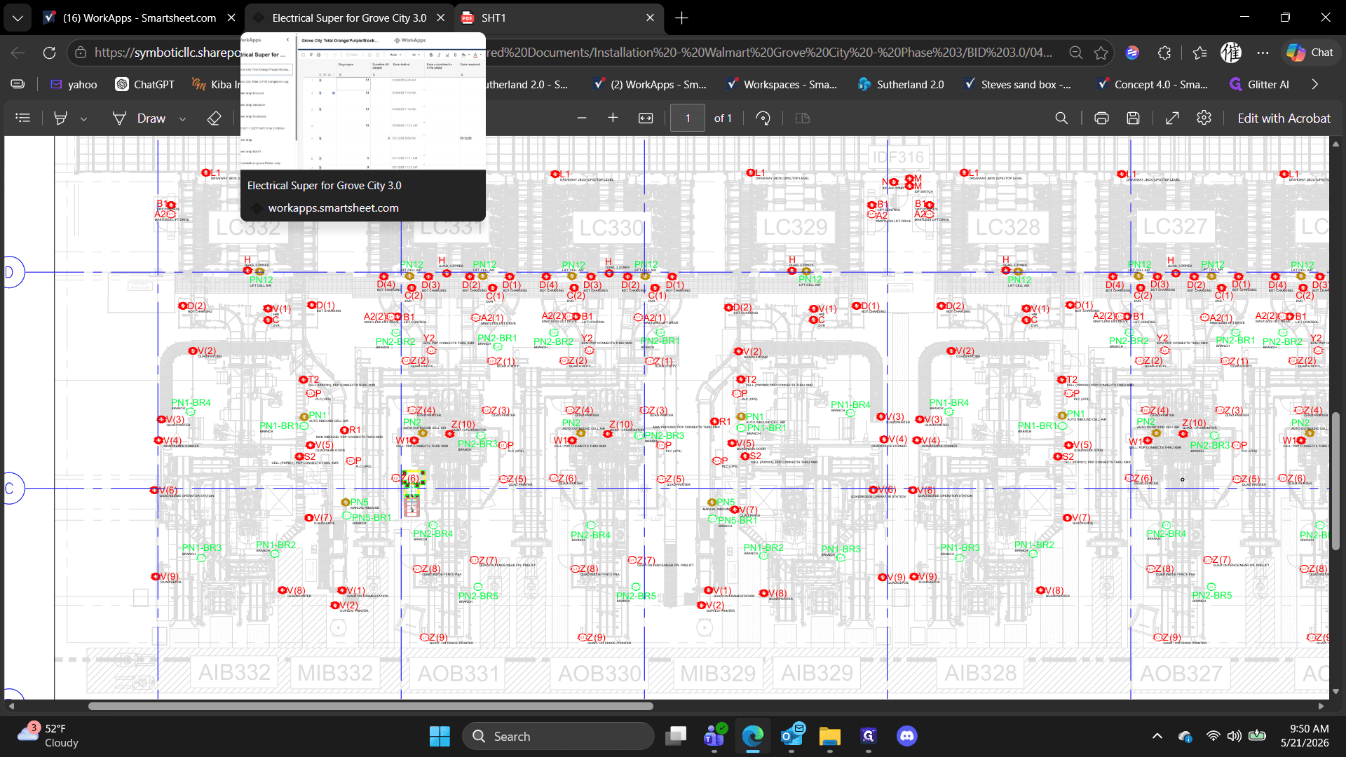 Step #3: Click the relevant PDF or sheet name to open the project's tracking table.
