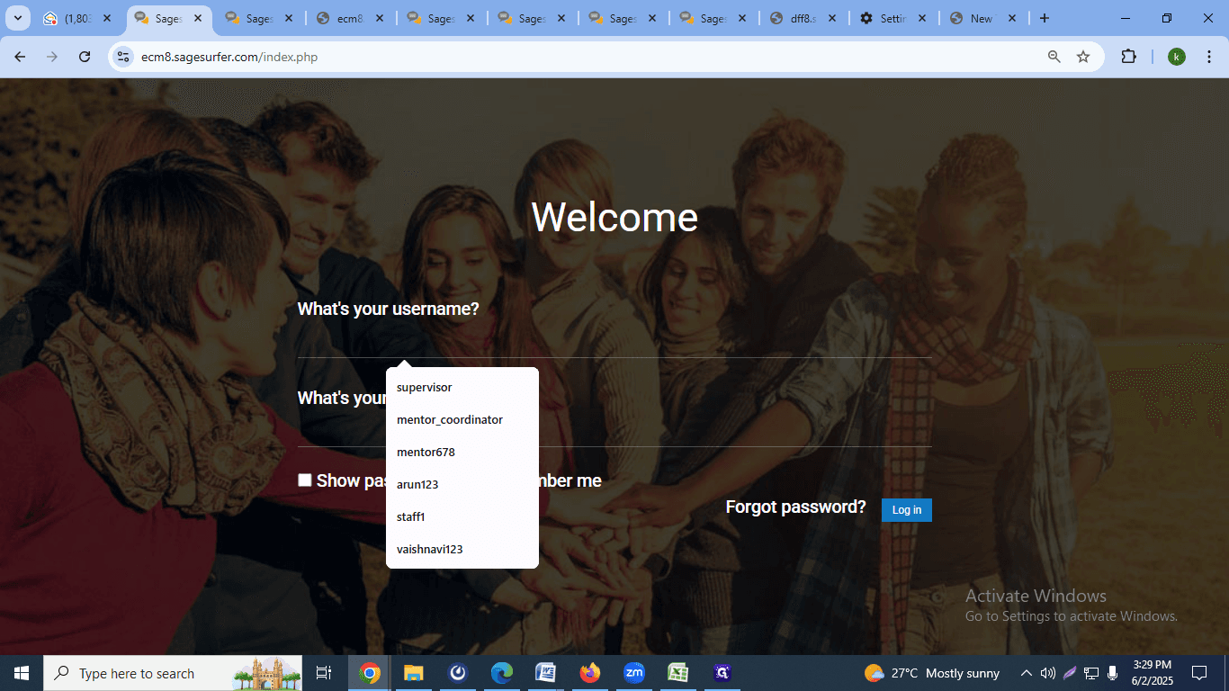 Step #1: Log in as a supervisor. Click on ECM Case Load