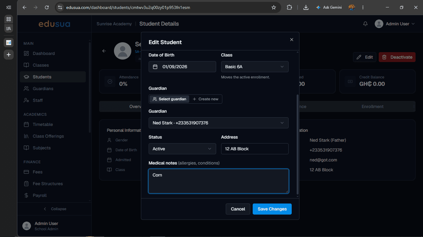 Step #7: Click Save Changes.