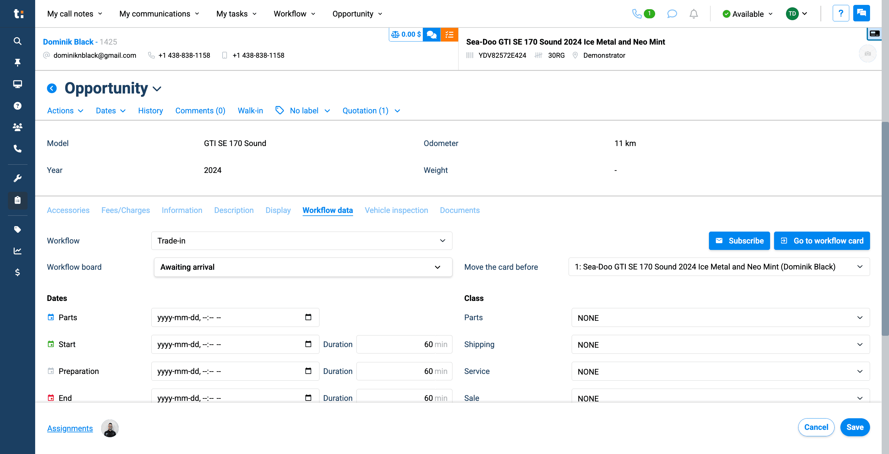 Step #2: Once you are here, scroll down to Workflow Data.