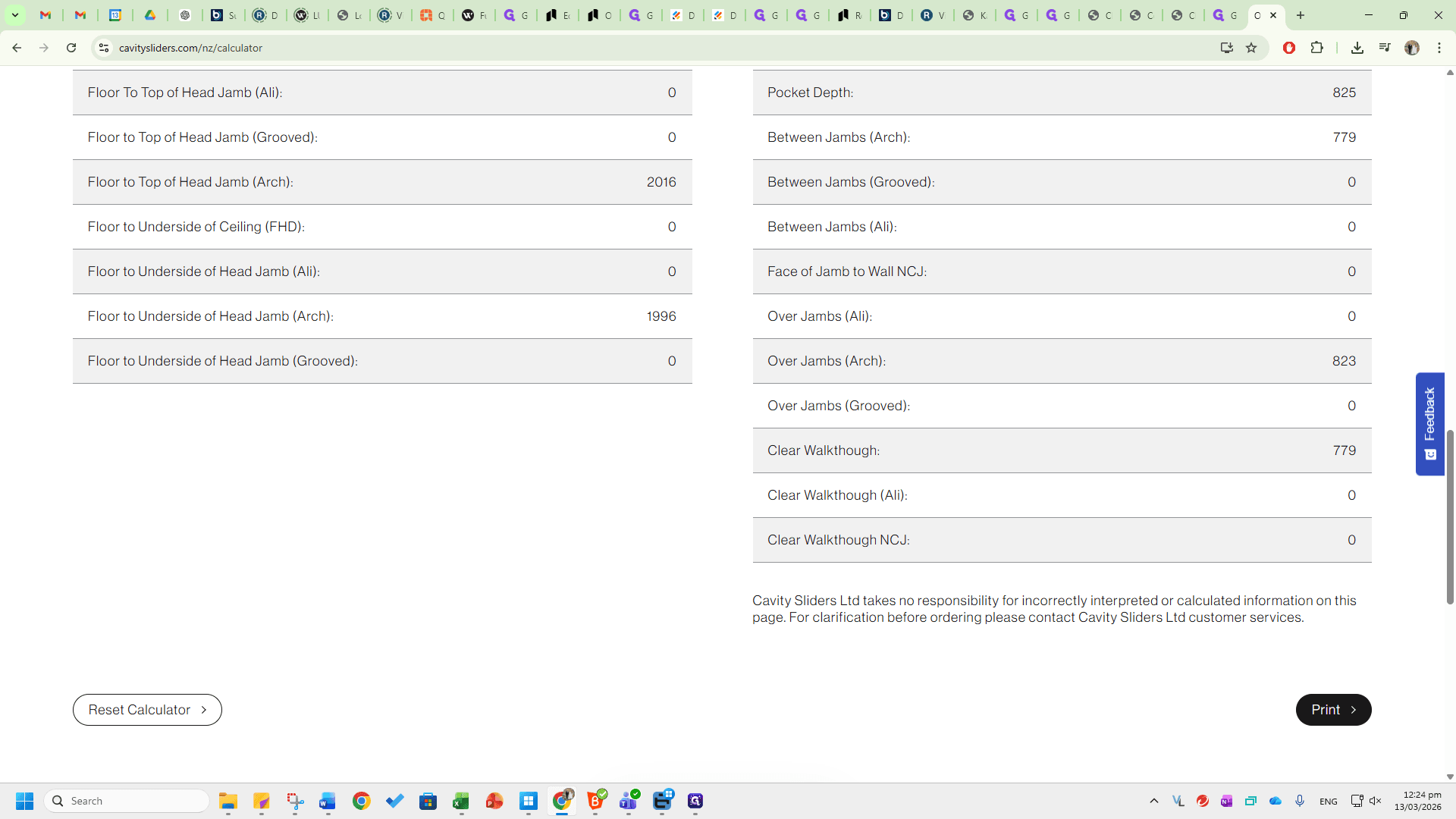 Step #37: Click on "Reset Calculator >"