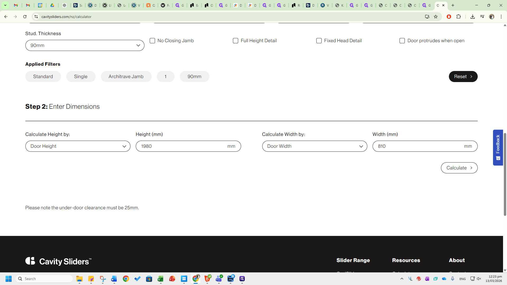Step #32: Click on "Calculate >"