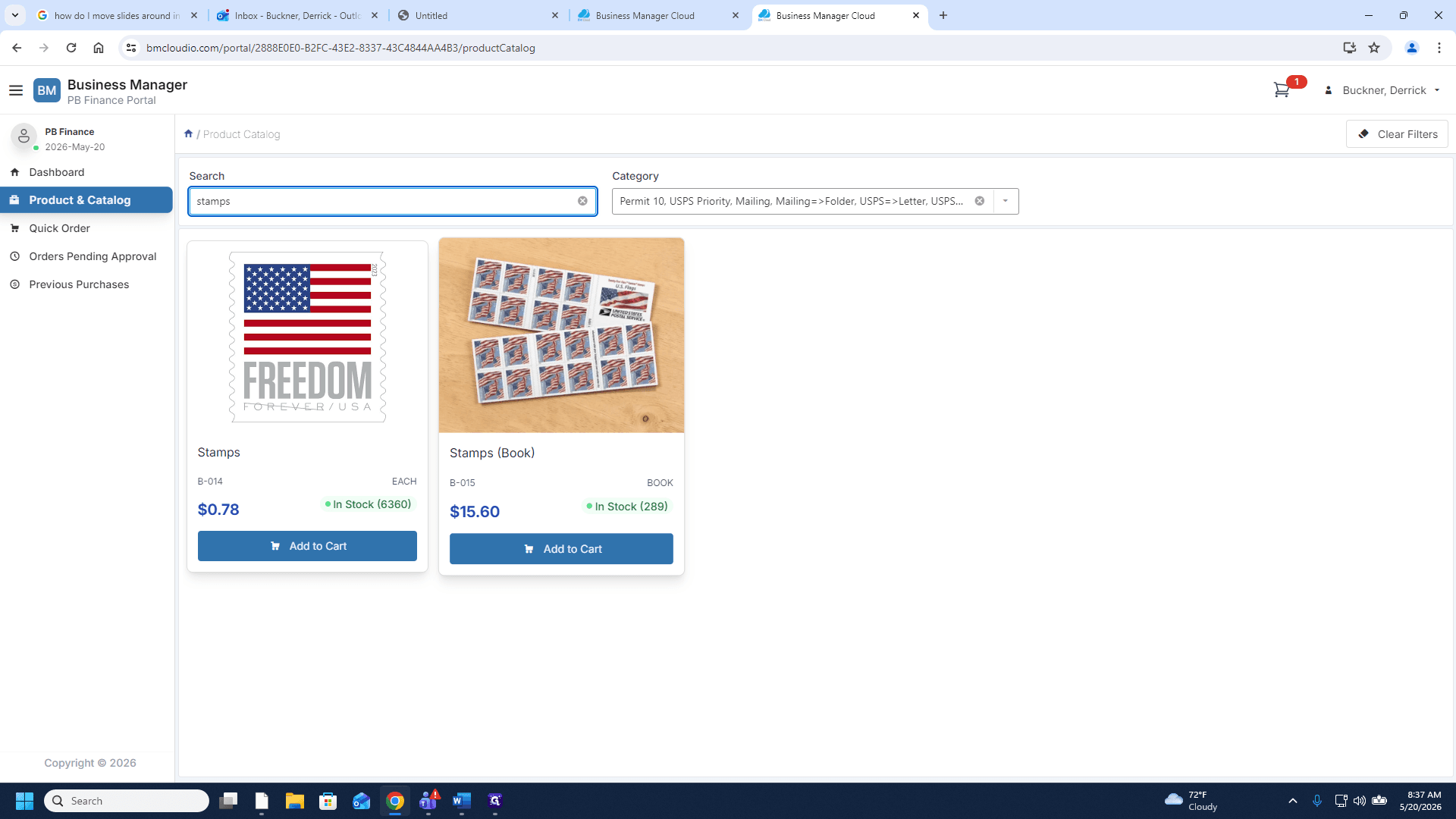 Step #6: Click Add to Cart to select your stamps. You can purchase them individually or in bulk.