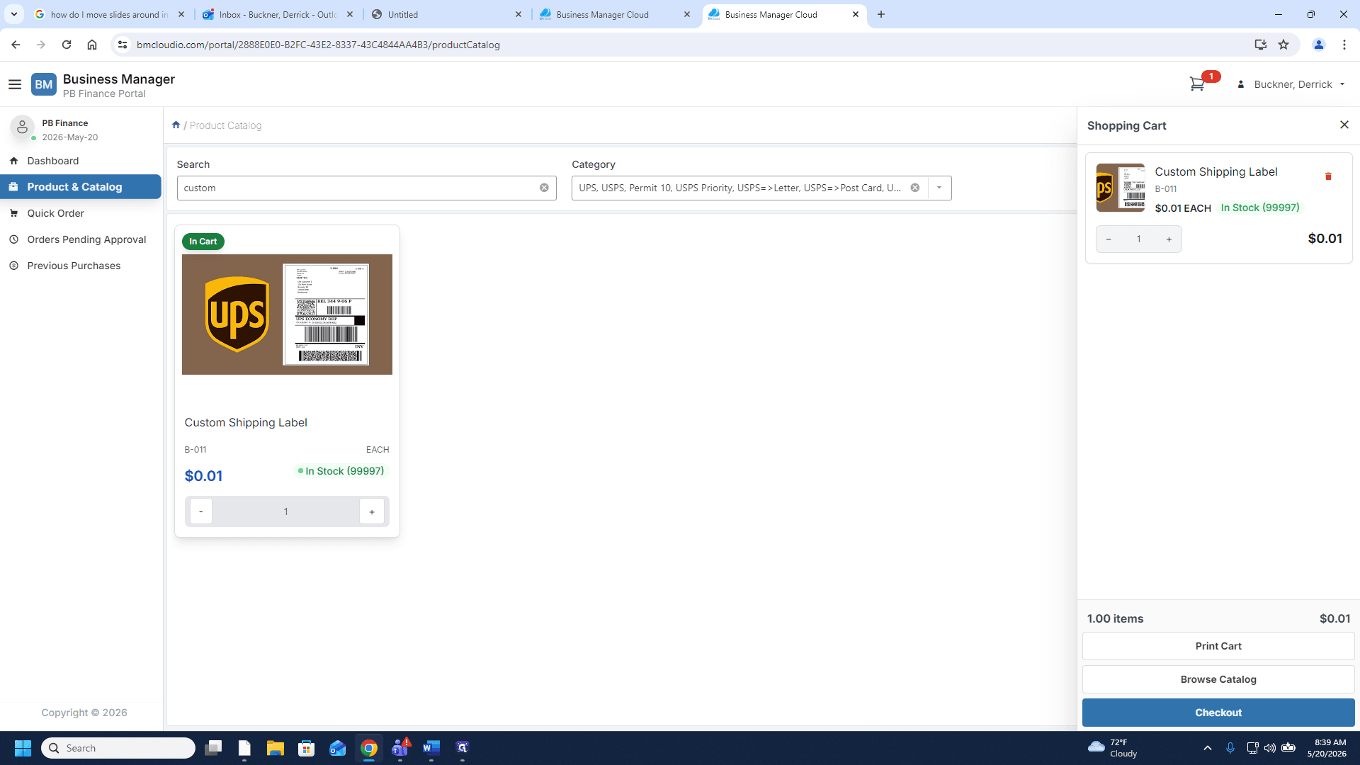 Step #13: Open your cart and click Checkout.